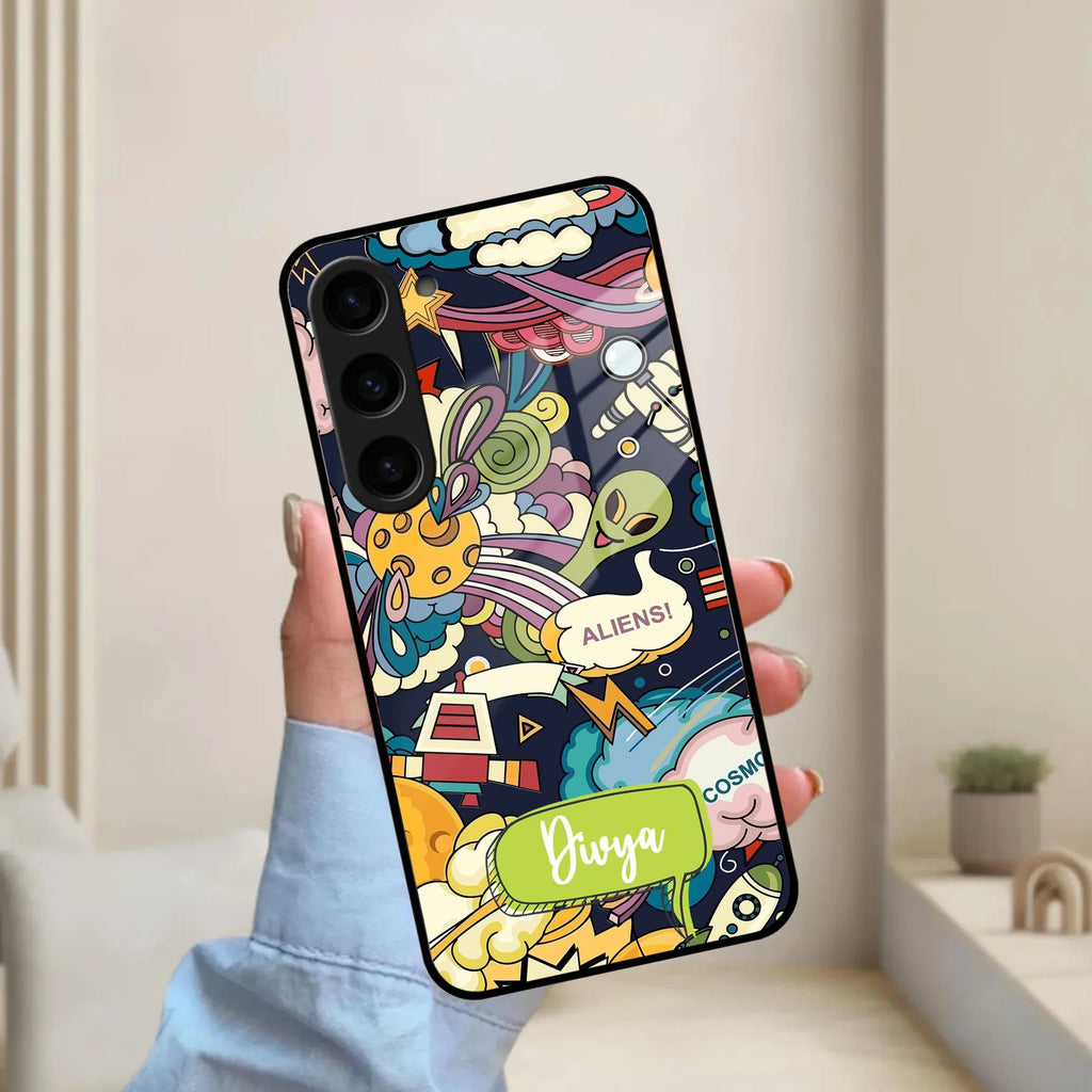 Space Glossy Metal Case Cover For Samsung - ShopOnCliQ