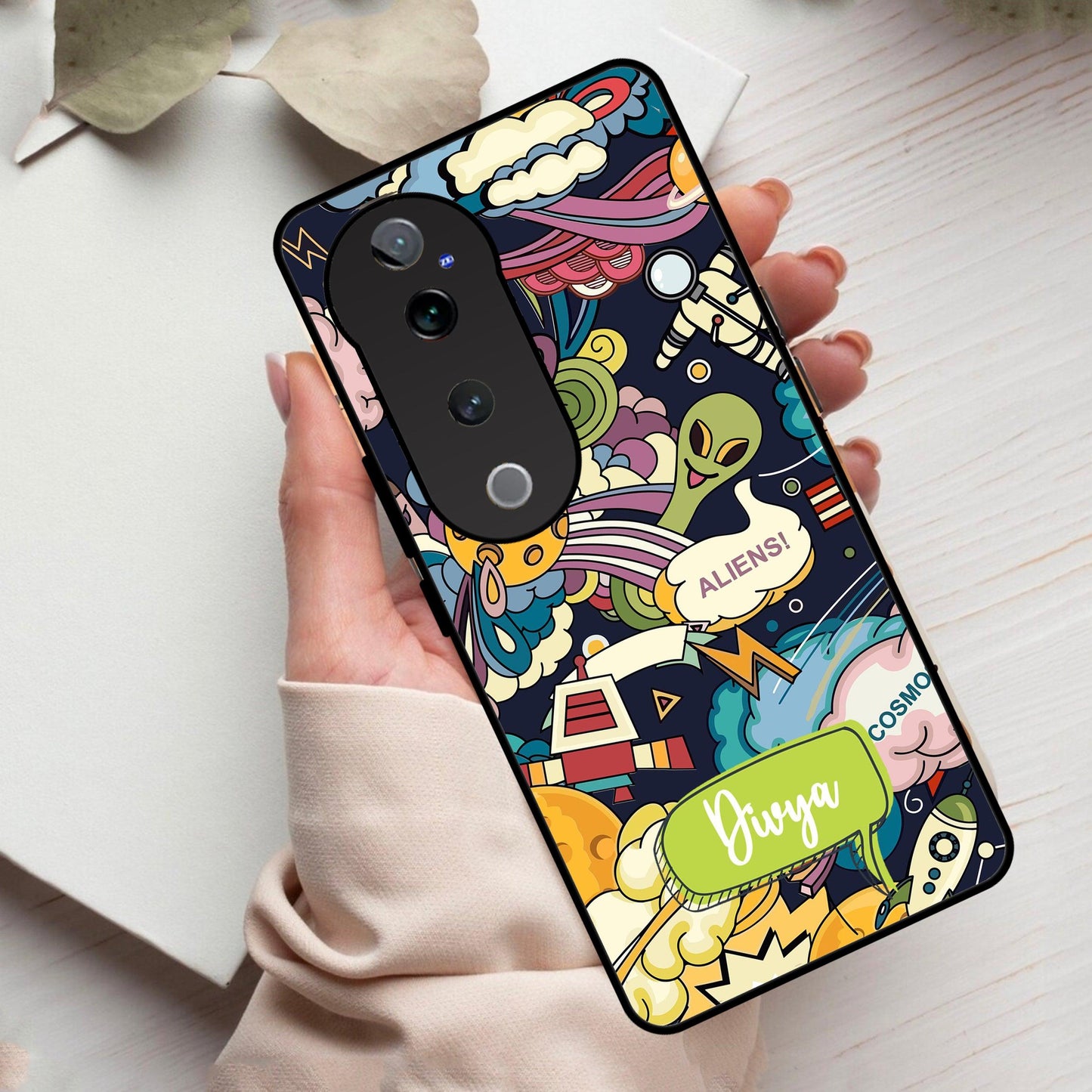 Space Glossy Metal Case Cover For Vivo