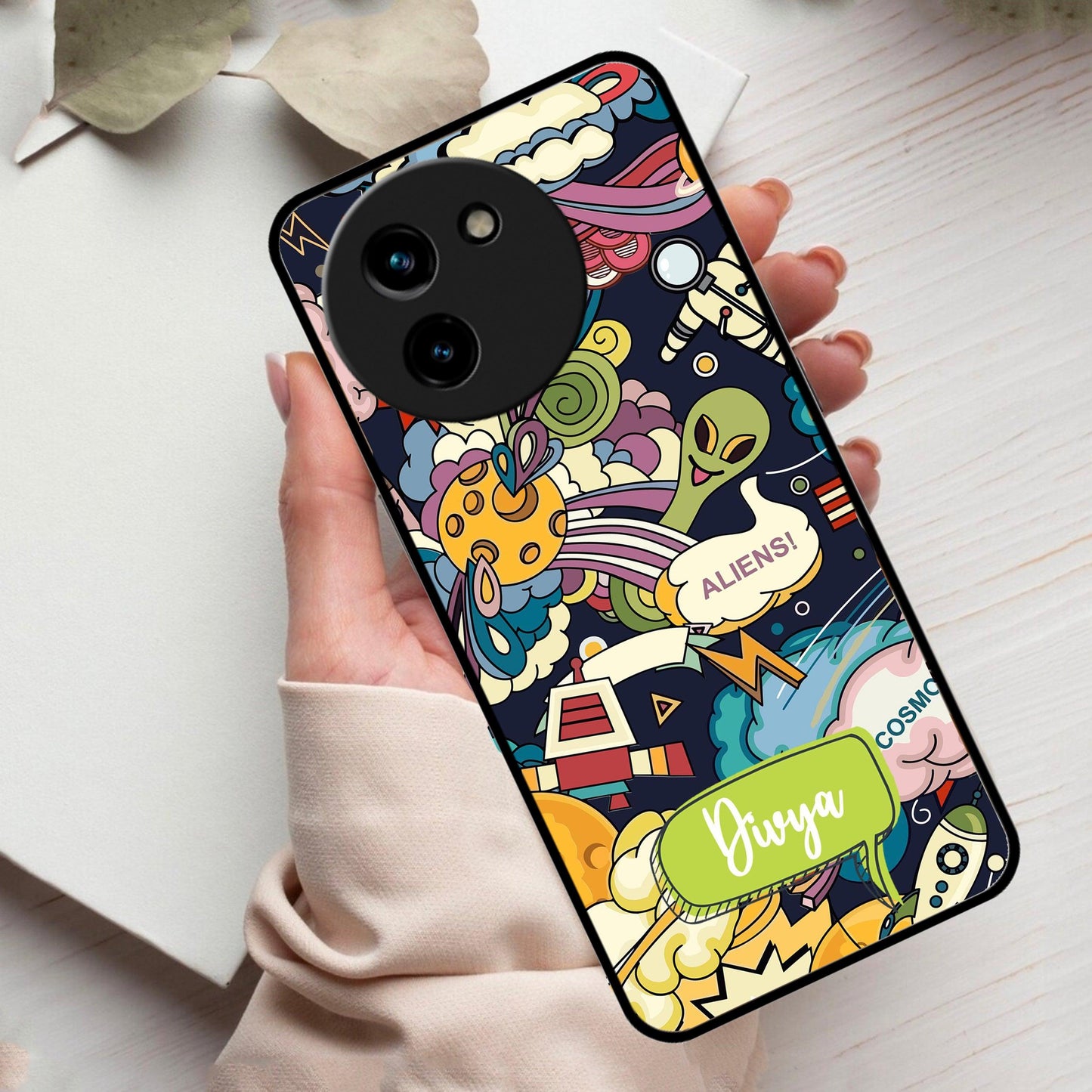 Space Glossy Metal Case Cover For Vivo