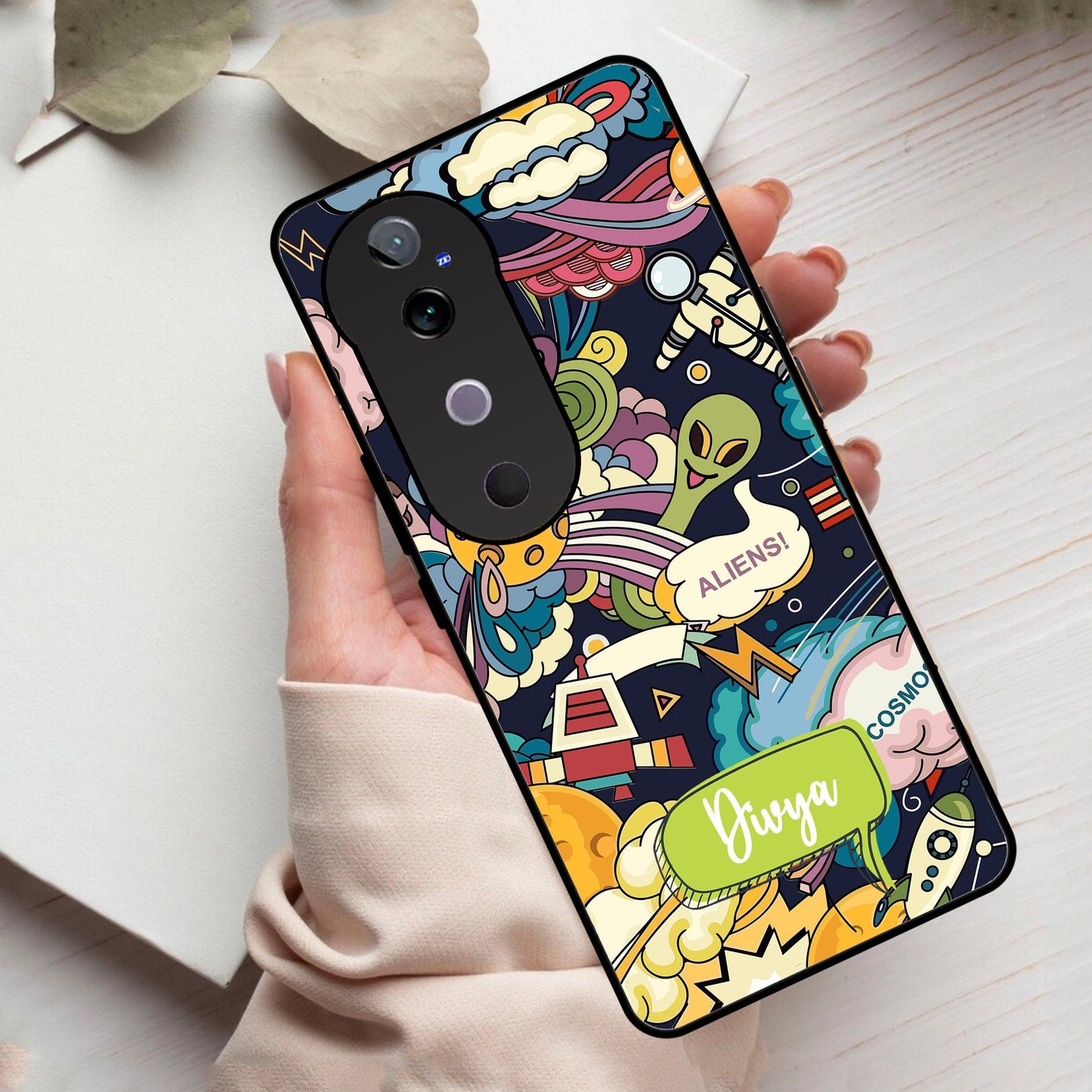 Space Glossy Metal Case Cover For Vivo