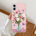 Spring in a Vase Transparent Silicon Case For iPhone 17