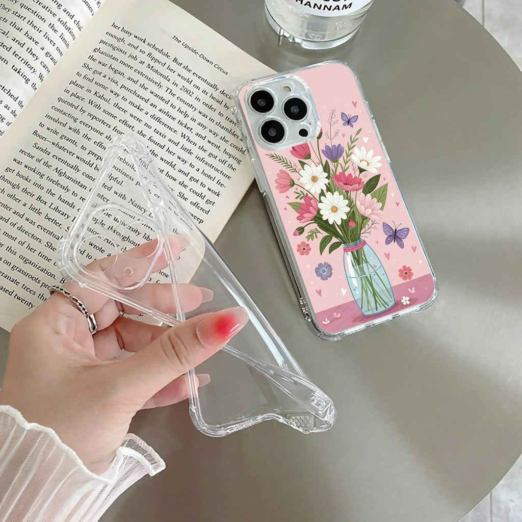 Spring in a Vase Transparent Silicon Case For iPhone - ShopOnCliQ