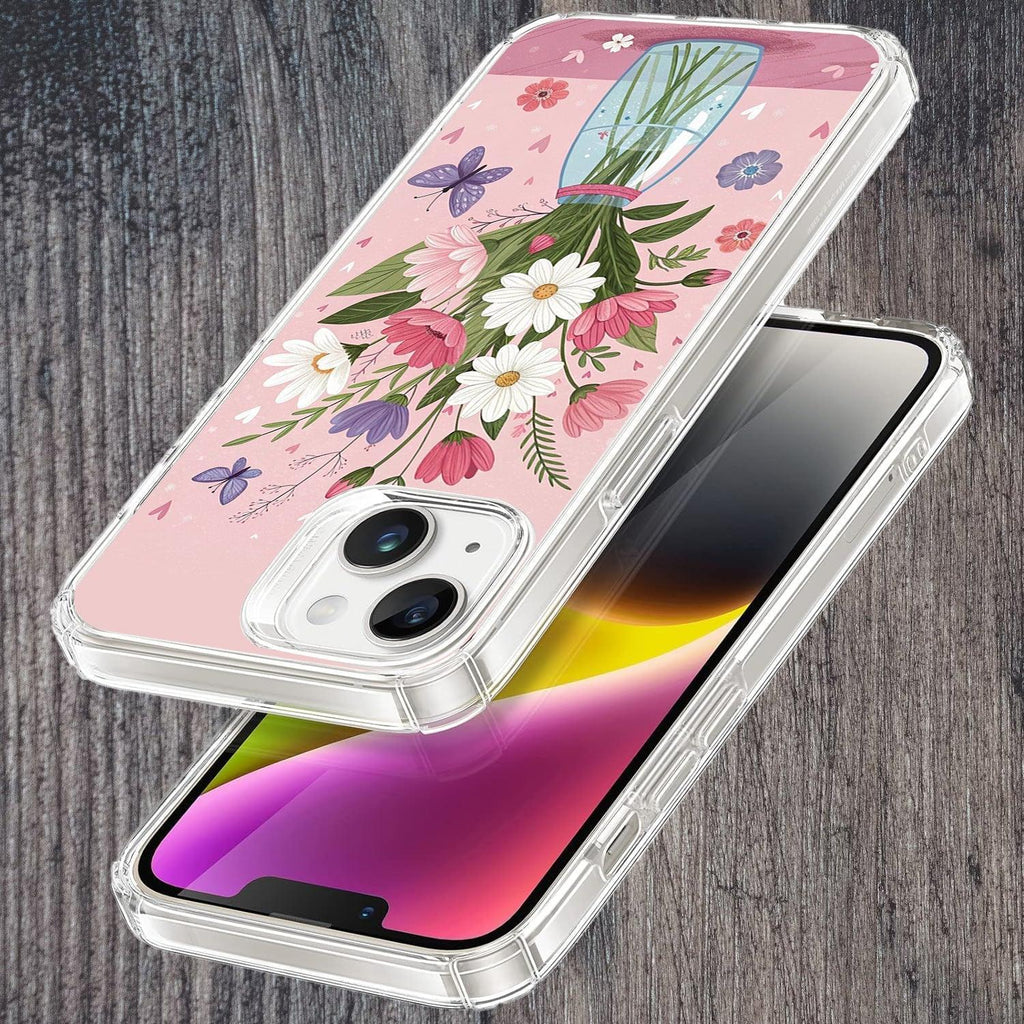 Spring in a Vase Transparent Silicon Case For iQOO Z7s 5G