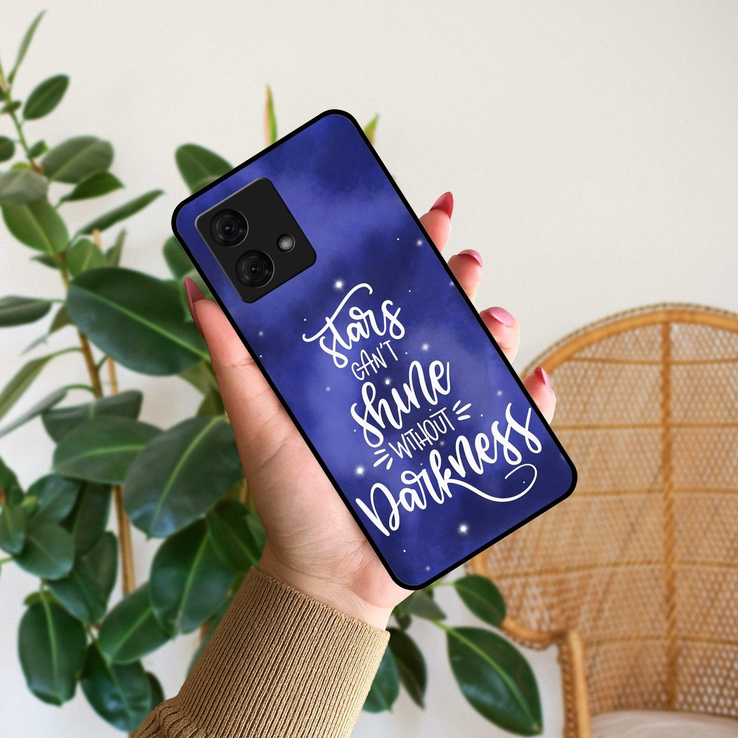 Star  Glossy Metal Case Cover For Motorola