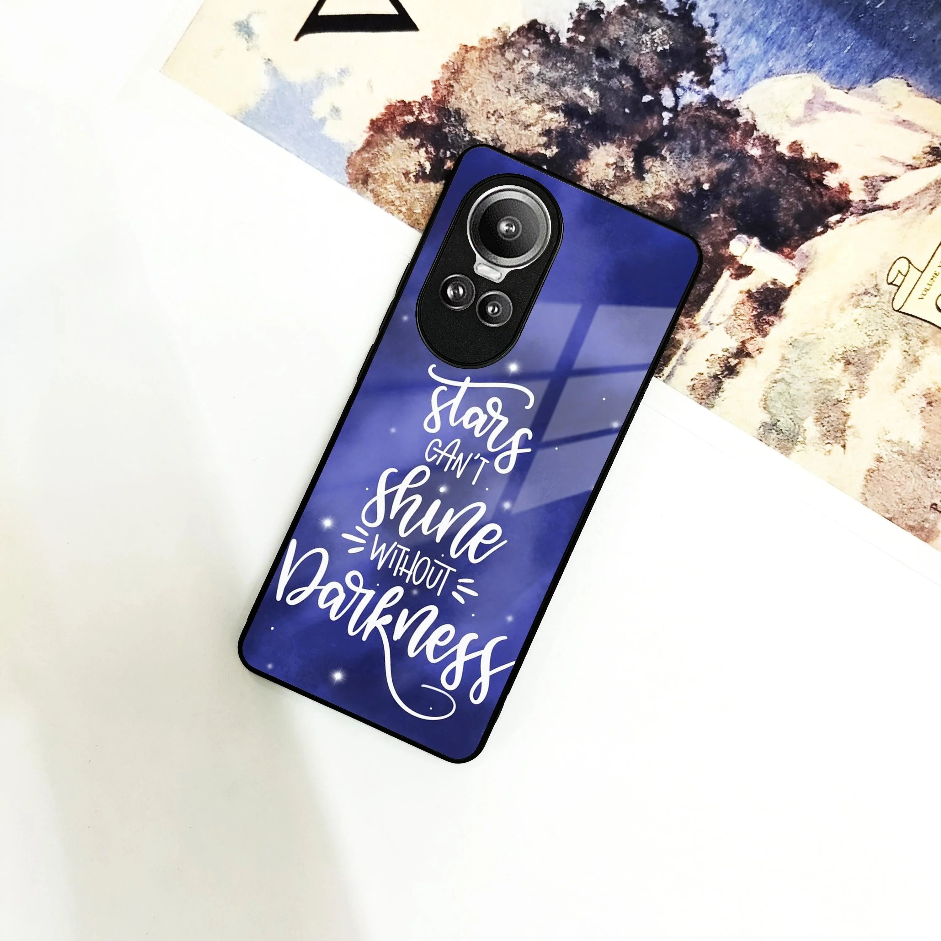 Star Glossy Metal Case Cover For Oppo - ShopOnCliQ