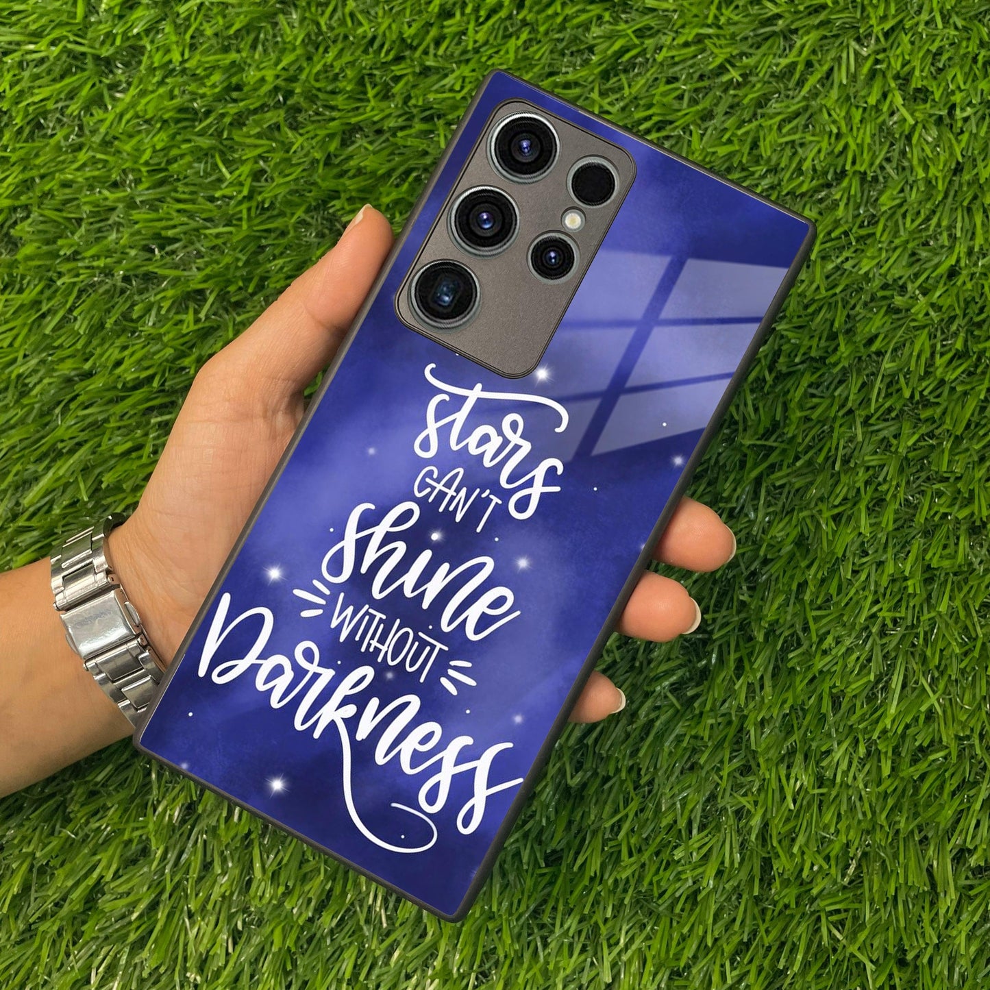 Star Glossy Metal Case Cover For Samsung