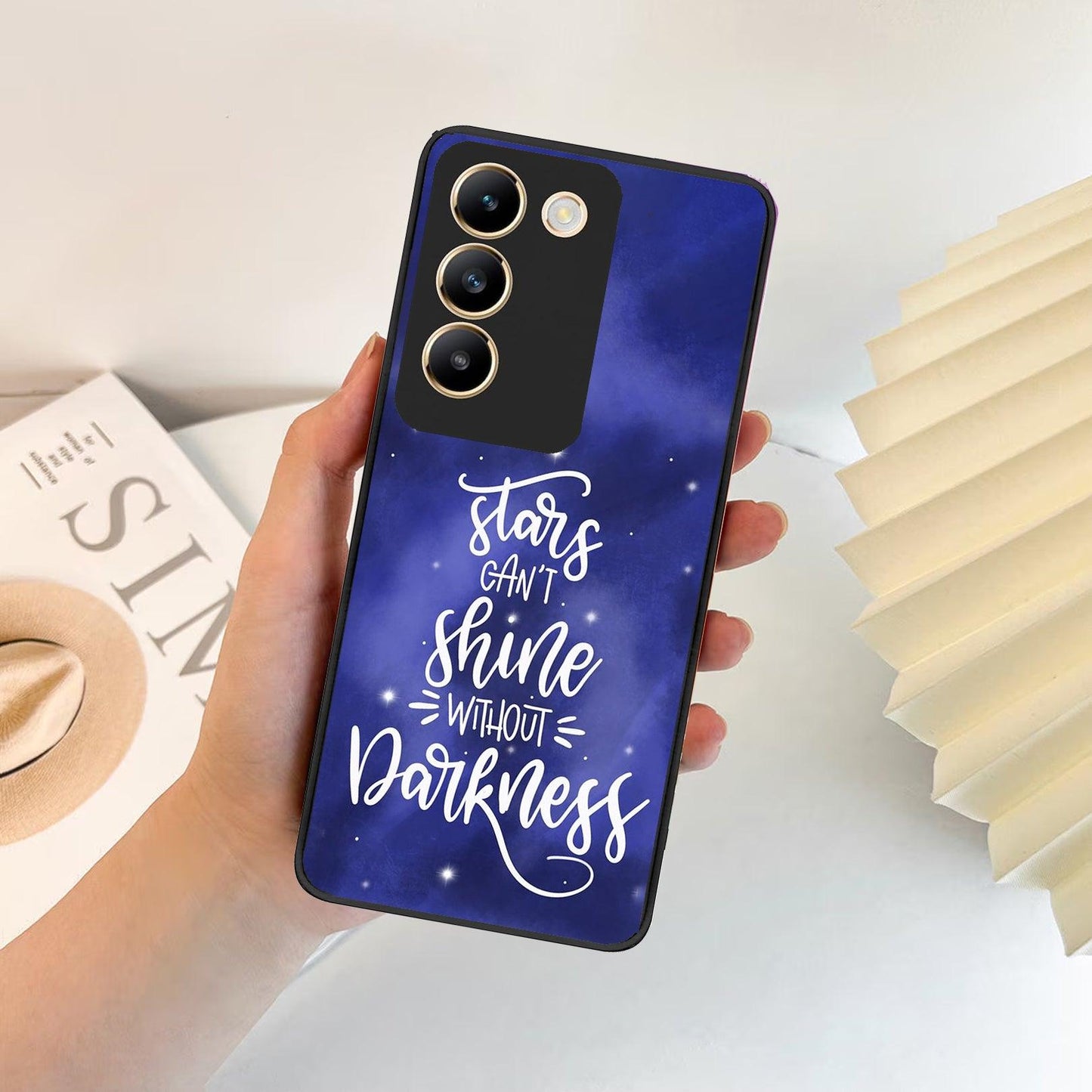 Star Glossy Metal Case Cover For Vivo