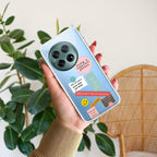 Stickers Happiest Person Transparent Silicon Case Peach For OnePlus - ShopOnCliQ