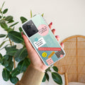 Stickers Happiest Person Transparent Silicon Case Peach For OnePlus 10R 5G