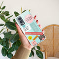 Stickers Happiest Person Anti Yellow Case Peach For OnePlus Nord 2 5G