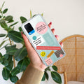 Stickers Happiest Person Anti Yellow Case Peach For Oppo A54