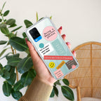 Stickers Happiest Person Anti Yellow Case Peach For Oppo A54