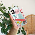 Stickers Happiest Person Anti Yellow Case Peach For Oppo F21 Pro (4G)