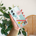 Stickers Happiest Person Anti Yellow Case Peach For Oppo A79 5G