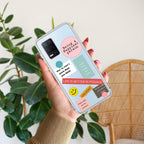 Stickers Happiest Person Anti Yelllow Case Peach For Realme 8 5G / Realme 8s 5G / Realme 9 5G / Realme Narzo 30 5G