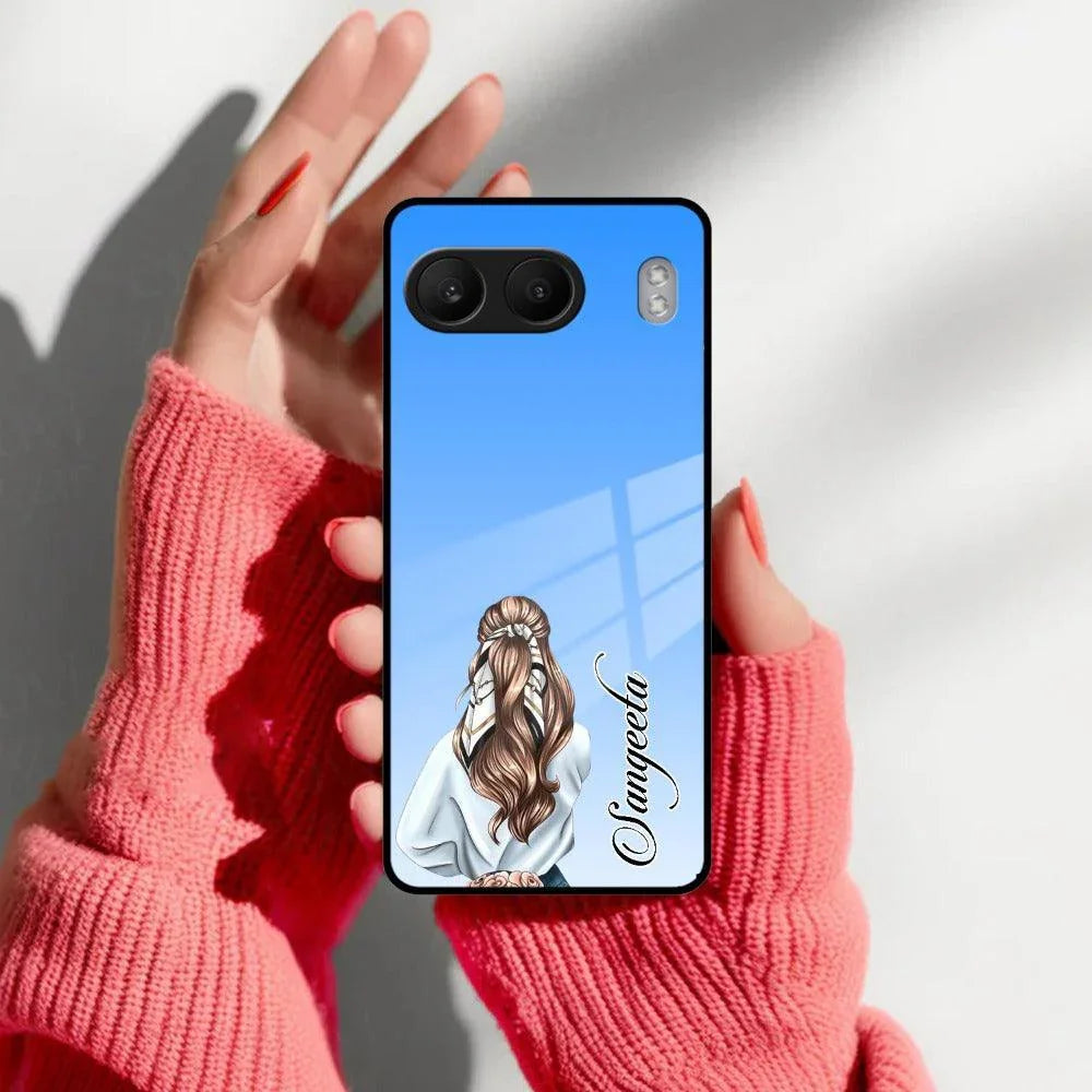 Styles Girl Customize Name Glass Case For OnePlus - ShopOnCliQ