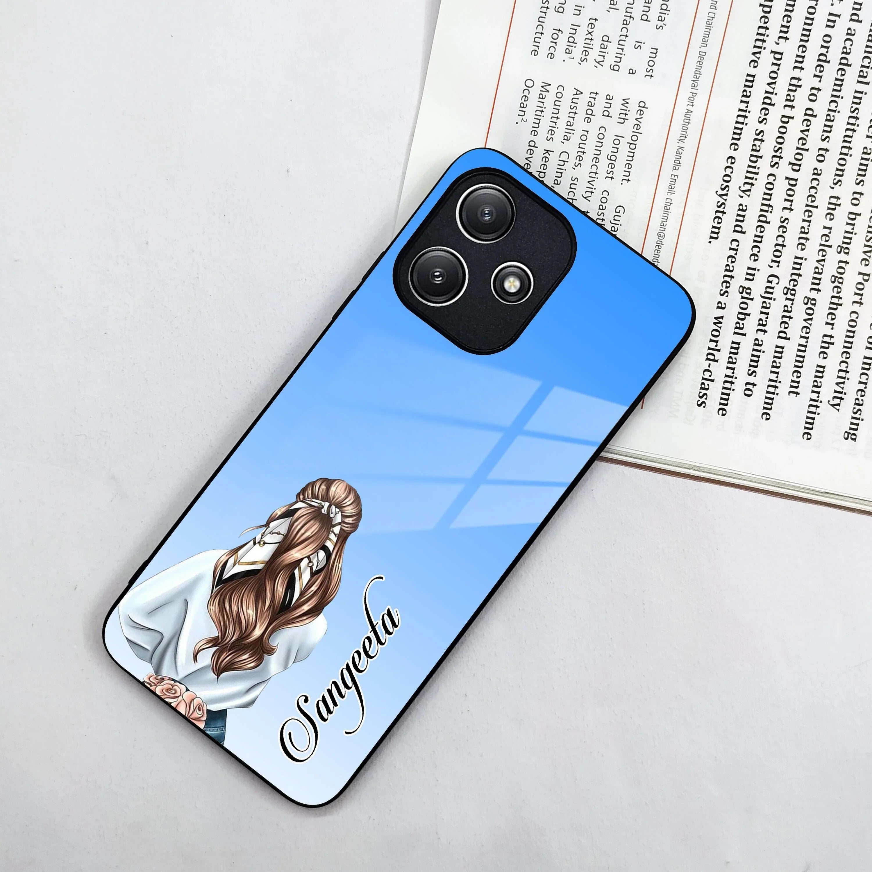 Styles Girl Customize Name Glass Case For Poco - ShopOnCliQ