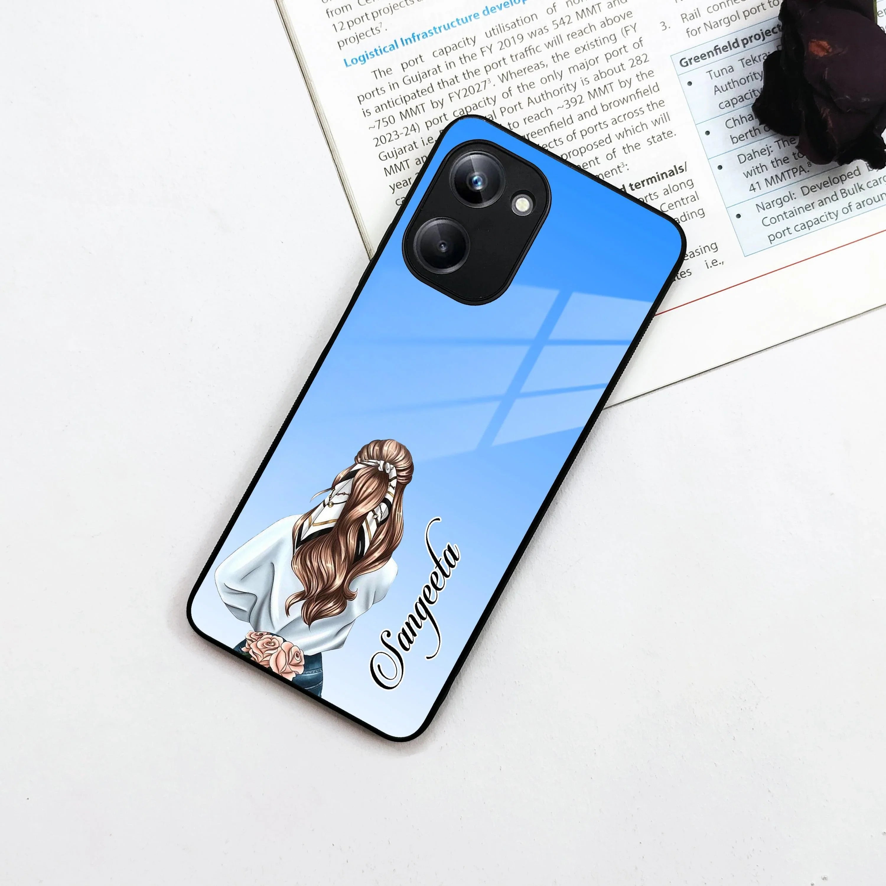 Styles Girl Customize Name Glass Case For Realme/Narzo - ShopOnCliQ