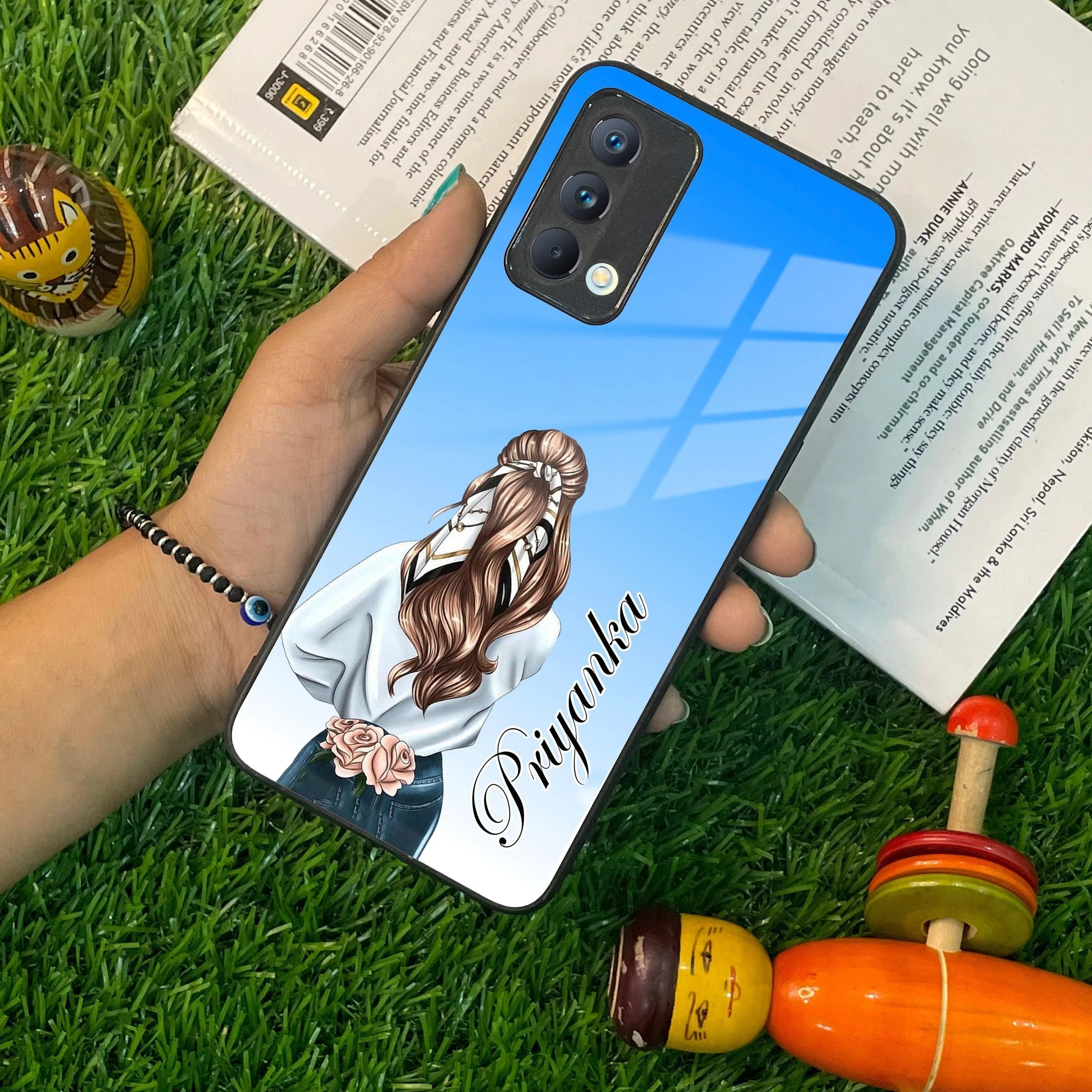 Styles Girl Customize Name Glass Case For Realme/Narzo - ShopOnCliQ