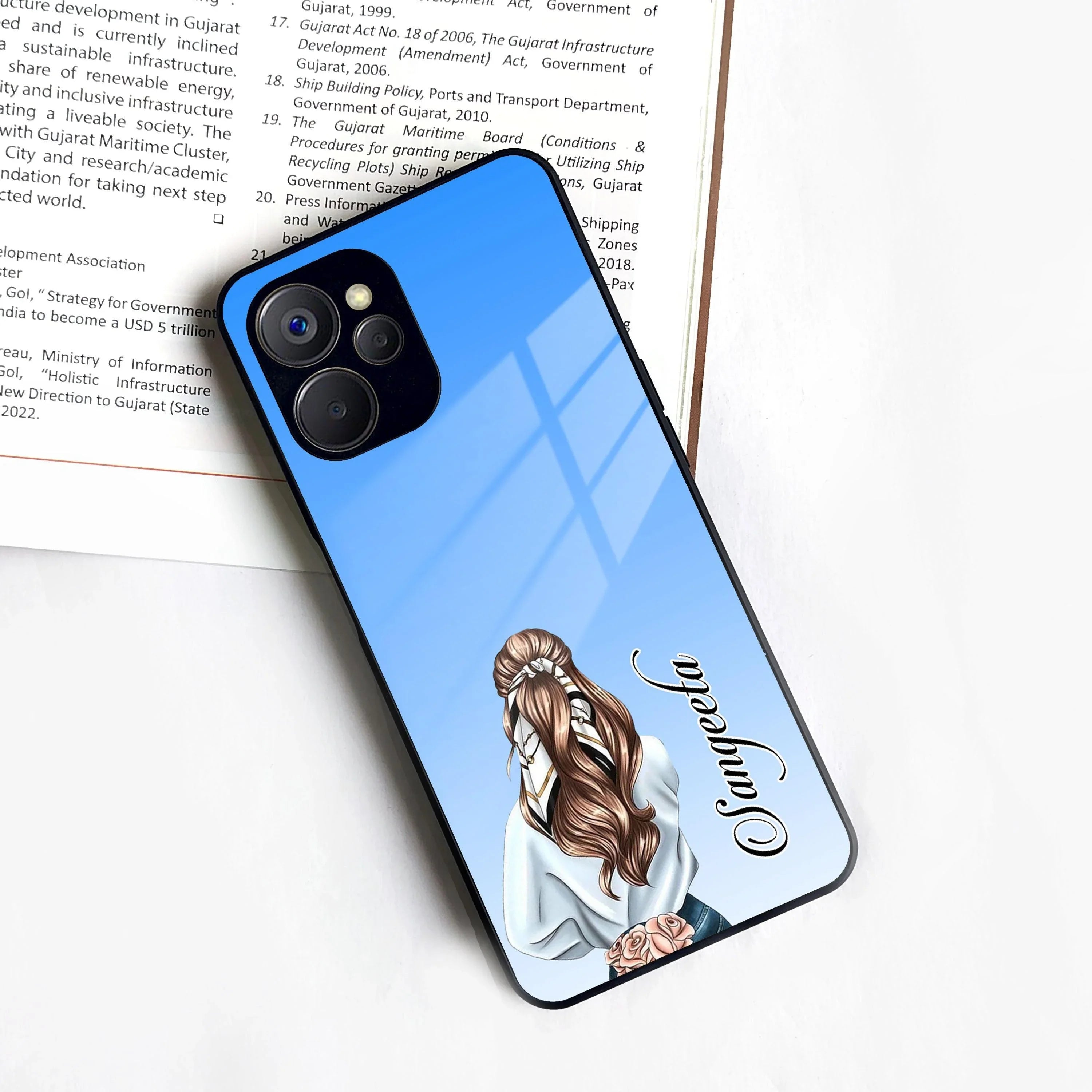 Styles Girl Customize Name Glass Case For Realme/Narzo - ShopOnCliQ