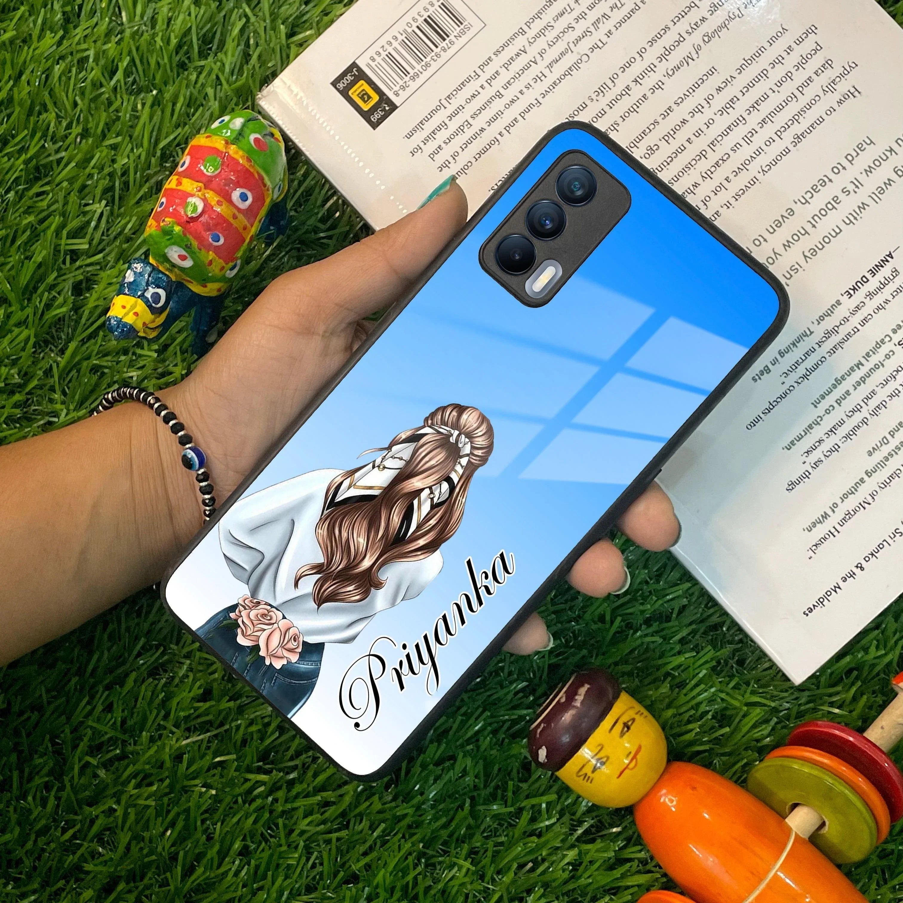 Styles Girl Customize Name Glass Case For Realme/Narzo - ShopOnCliQ