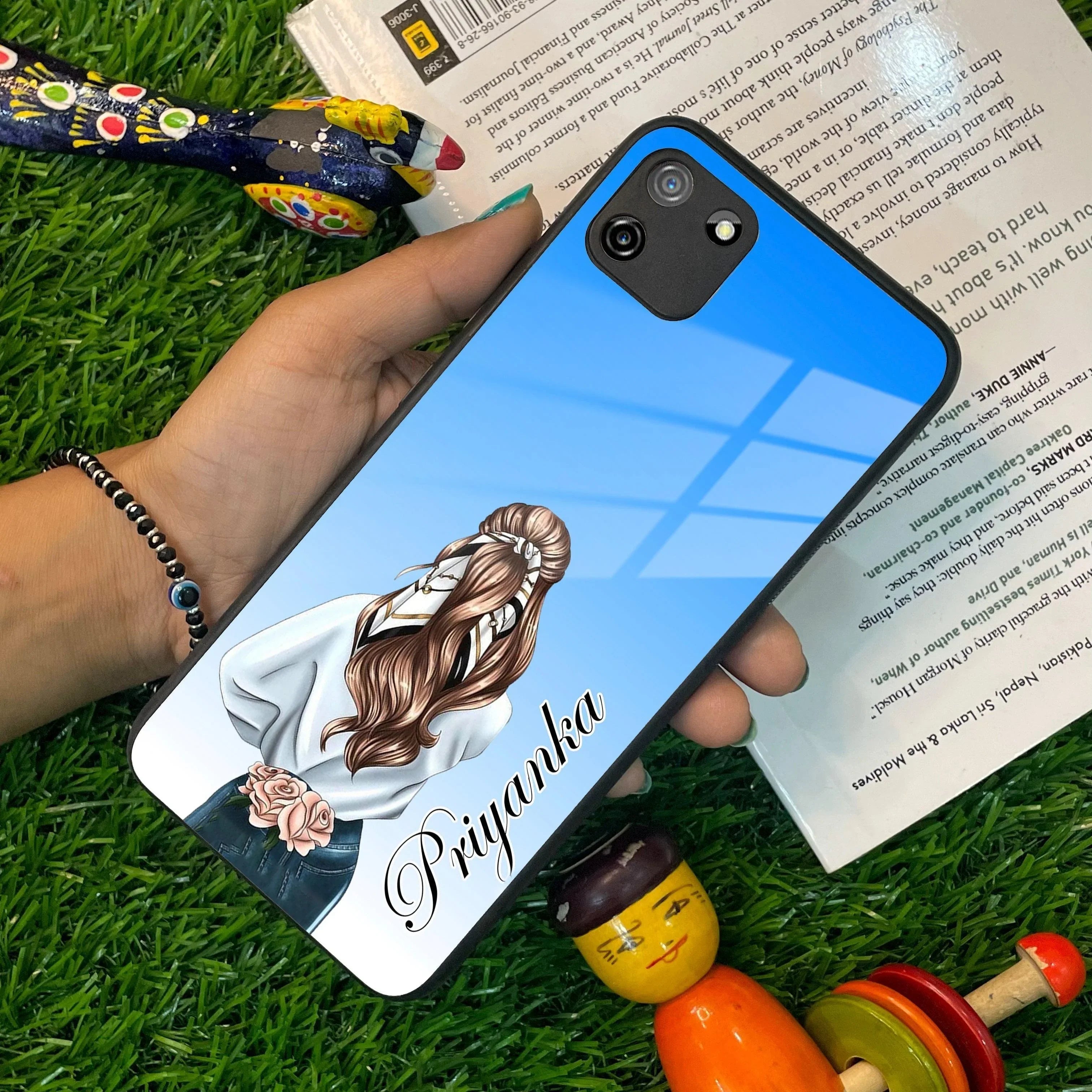 Styles Girl Customize Name Glass Case For Realme/Narzo - ShopOnCliQ