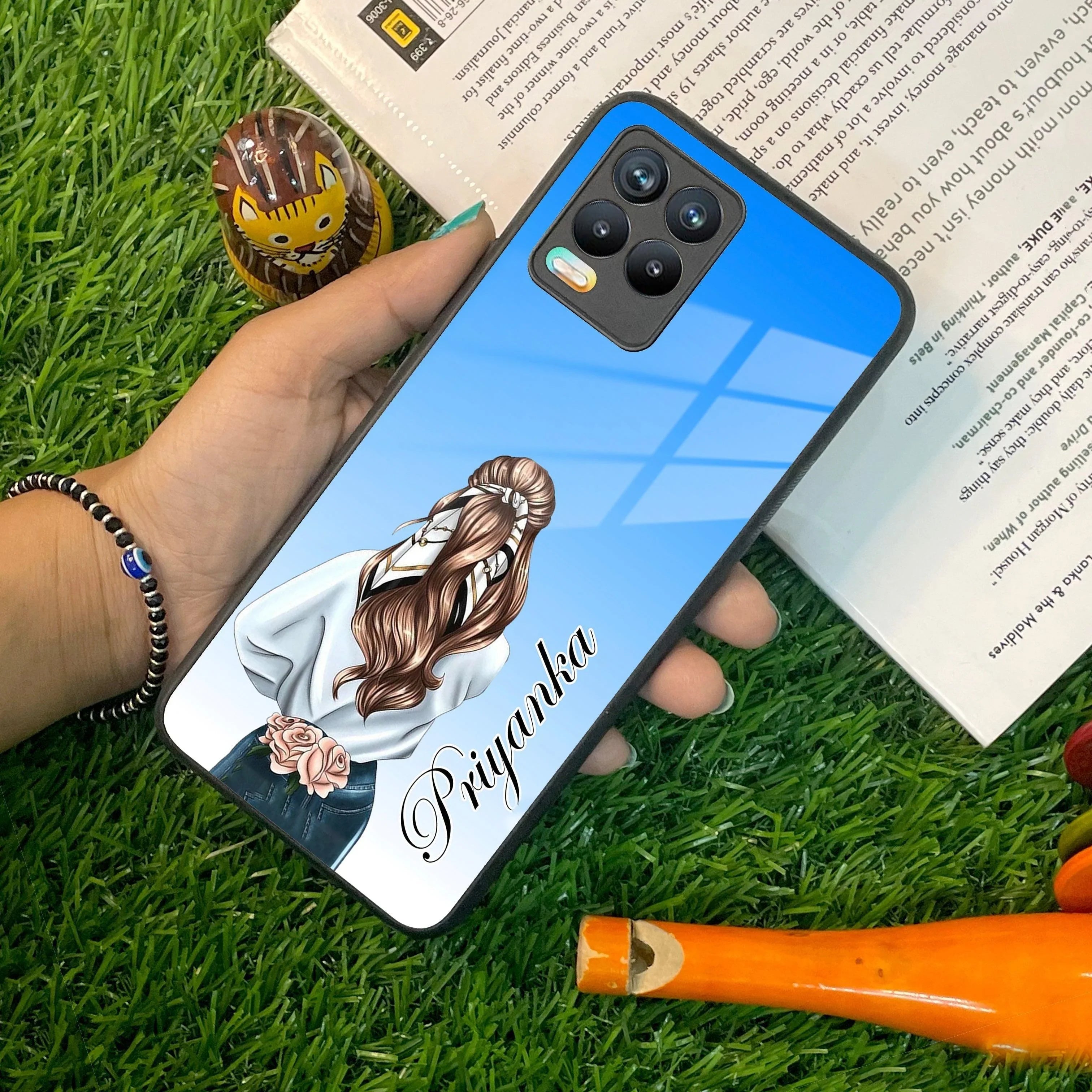 Styles Girl Customize Name Glass Case For Realme/Narzo - ShopOnCliQ