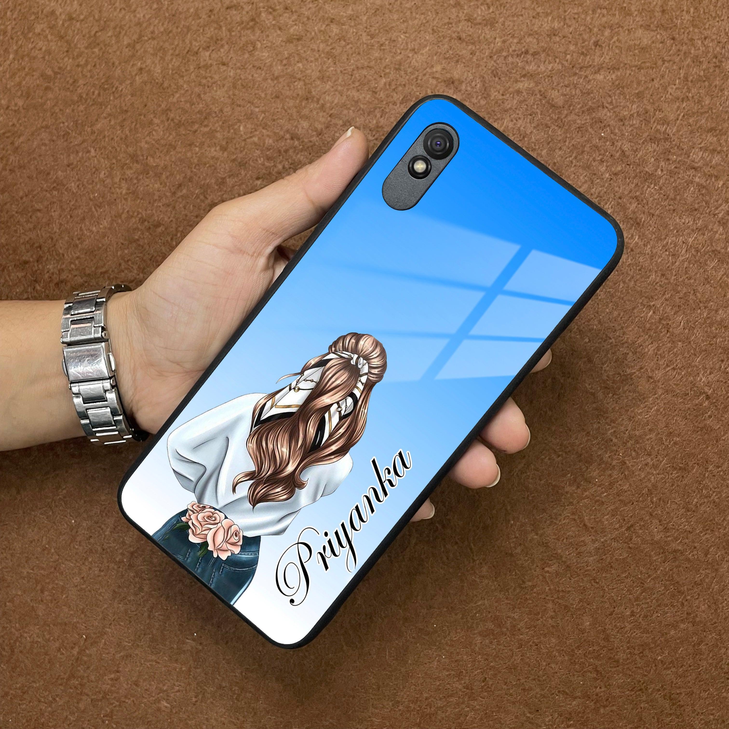 Styles Girl Customize Name Glass Case For Redmi/Xiaomi - ShopOnCliQ