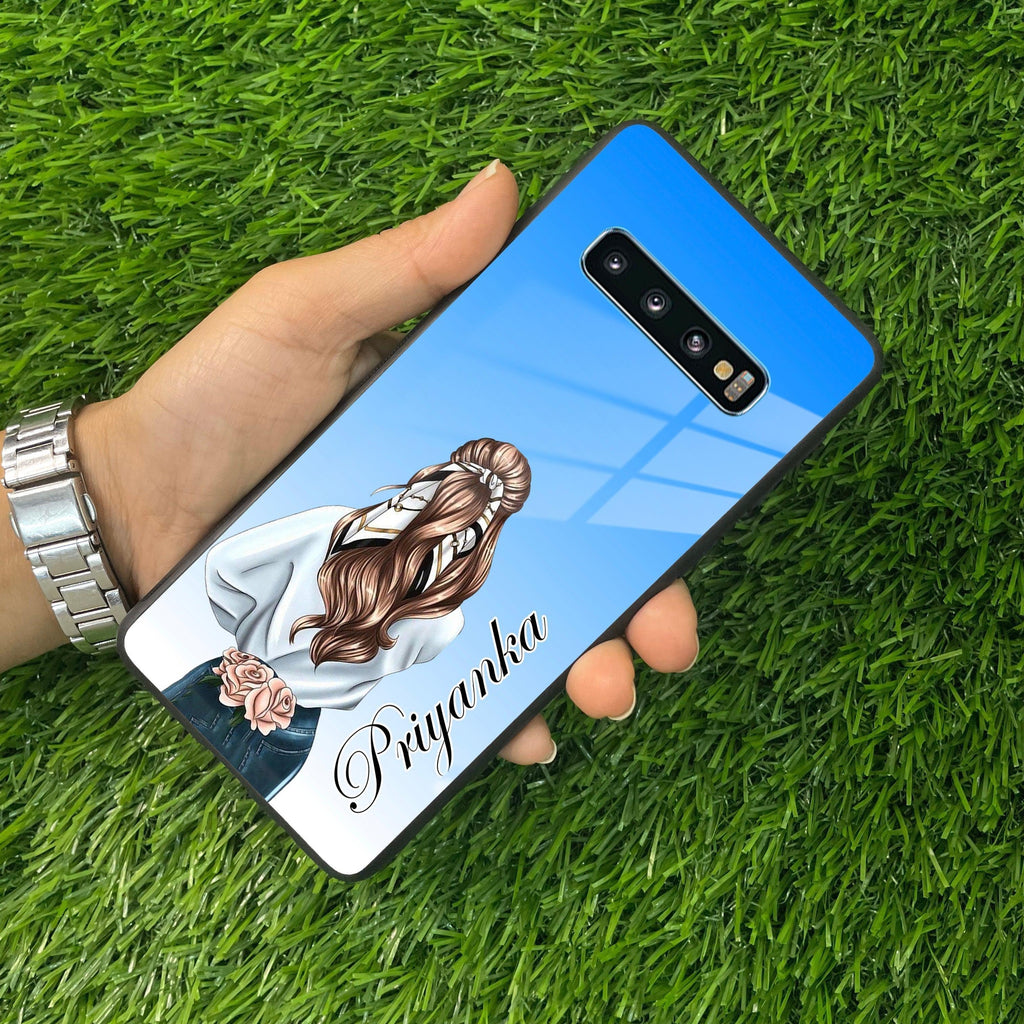 Styles Girl Customize Name Glass Case For Samsung - ShopOnCliQ