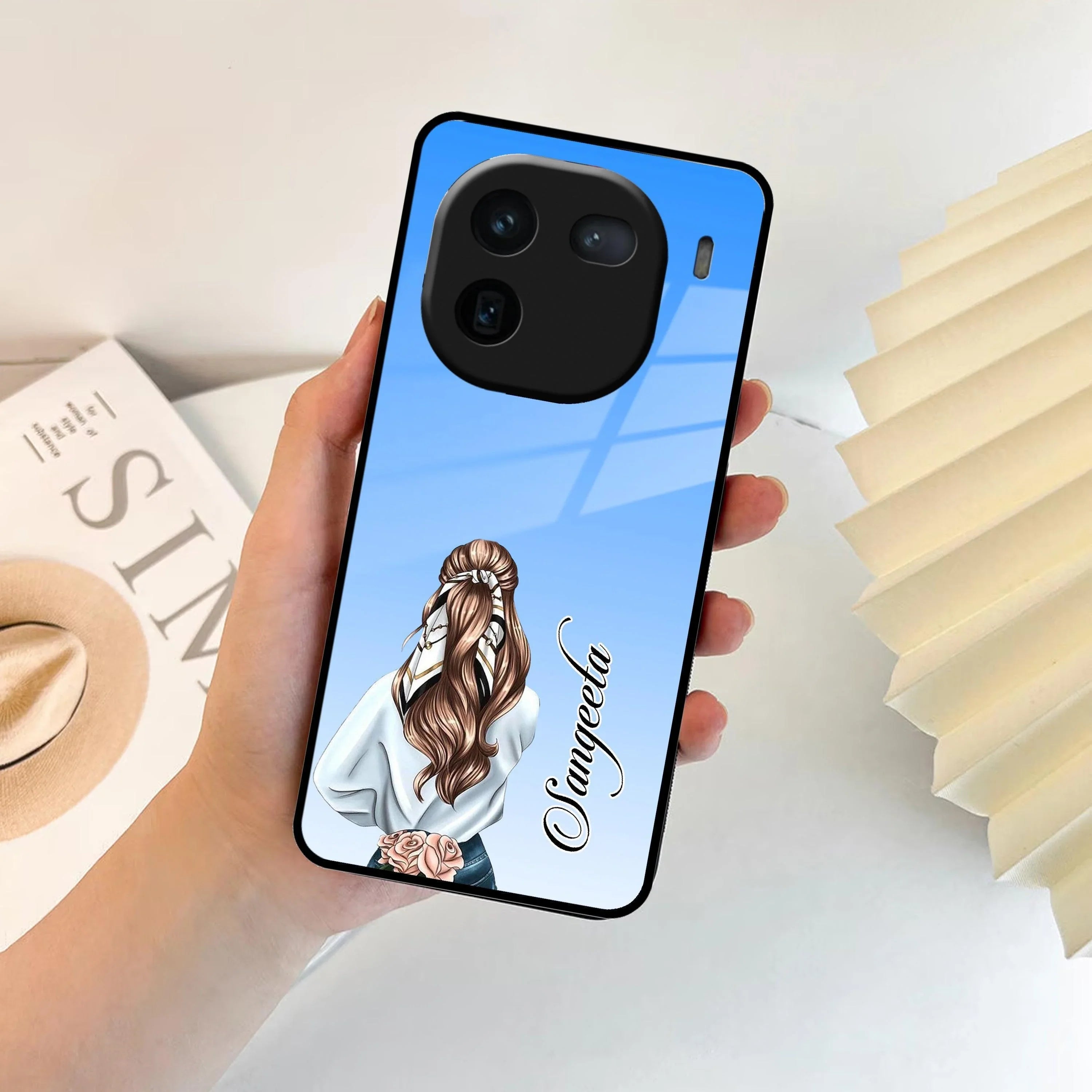 Styles Girl Customize Name Glass Case For iQOO - ShopOnCliQ