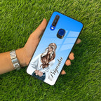 Styles Girl Customize Name Glass Case For Vivo - ShopOnCliQ