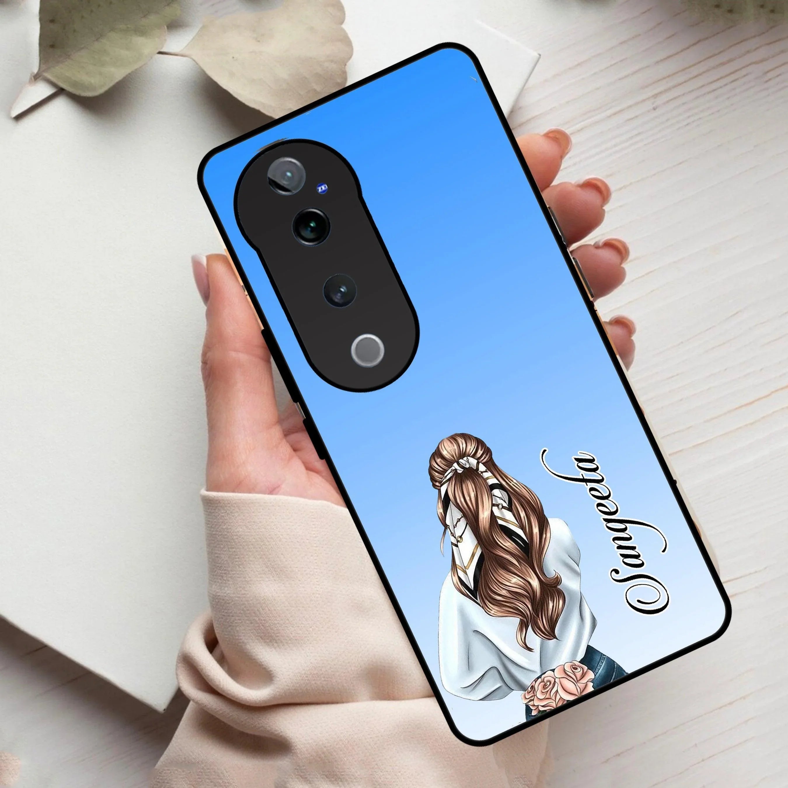 Styles Girl Customize Name Glass Case For Vivo - ShopOnCliQ