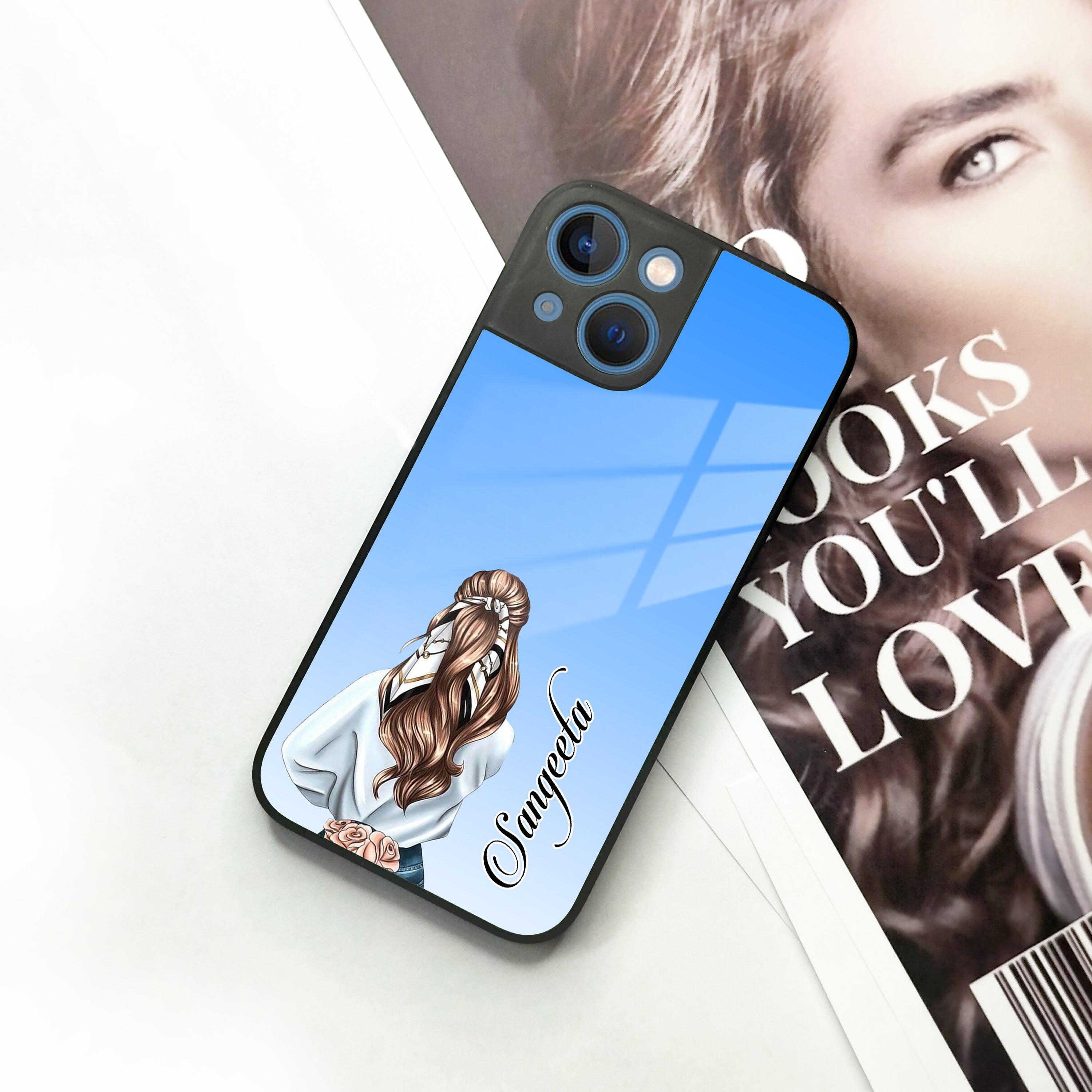 Styles Girl Customize Name Glass Case For iPhone - ShopOnCliQ
