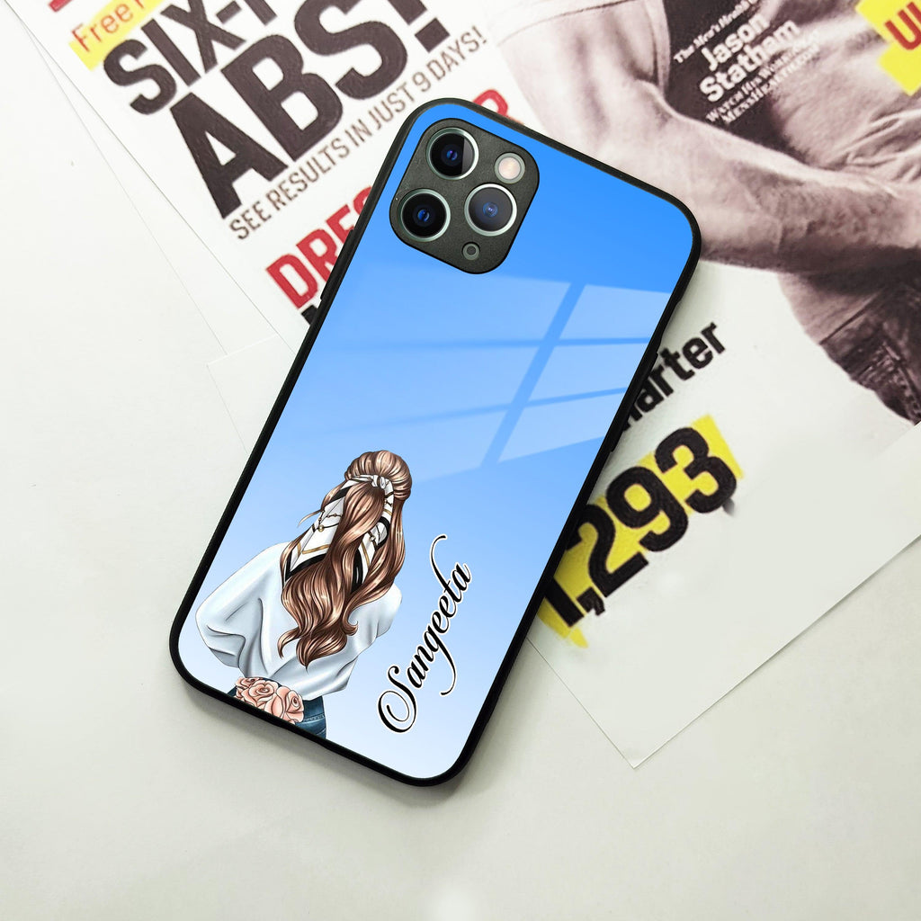 Styles Girl Customize Name Glass Case For iPhone - ShopOnCliQ