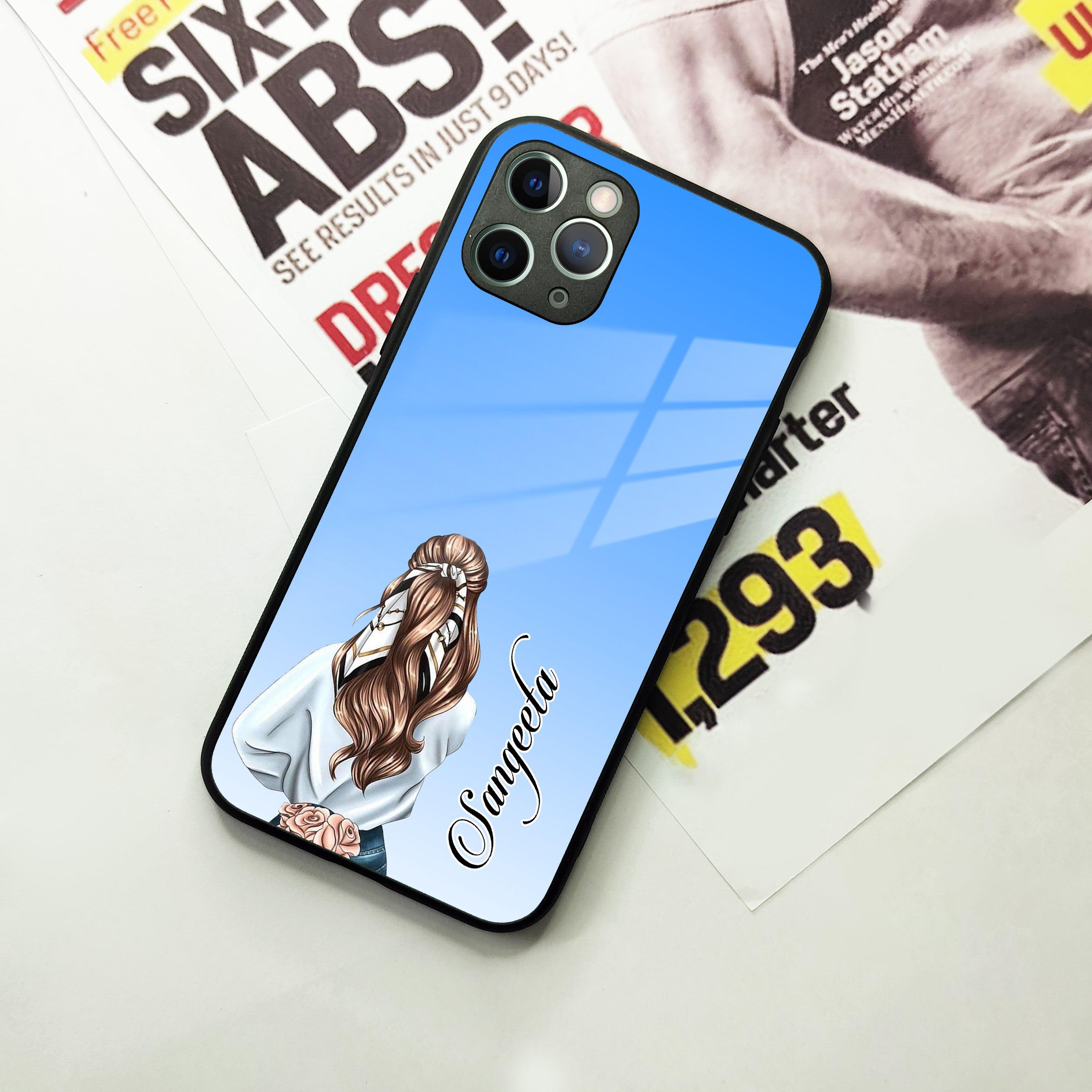 Styles Girl Customize Name Glass Case For iPhone - ShopOnCliQ