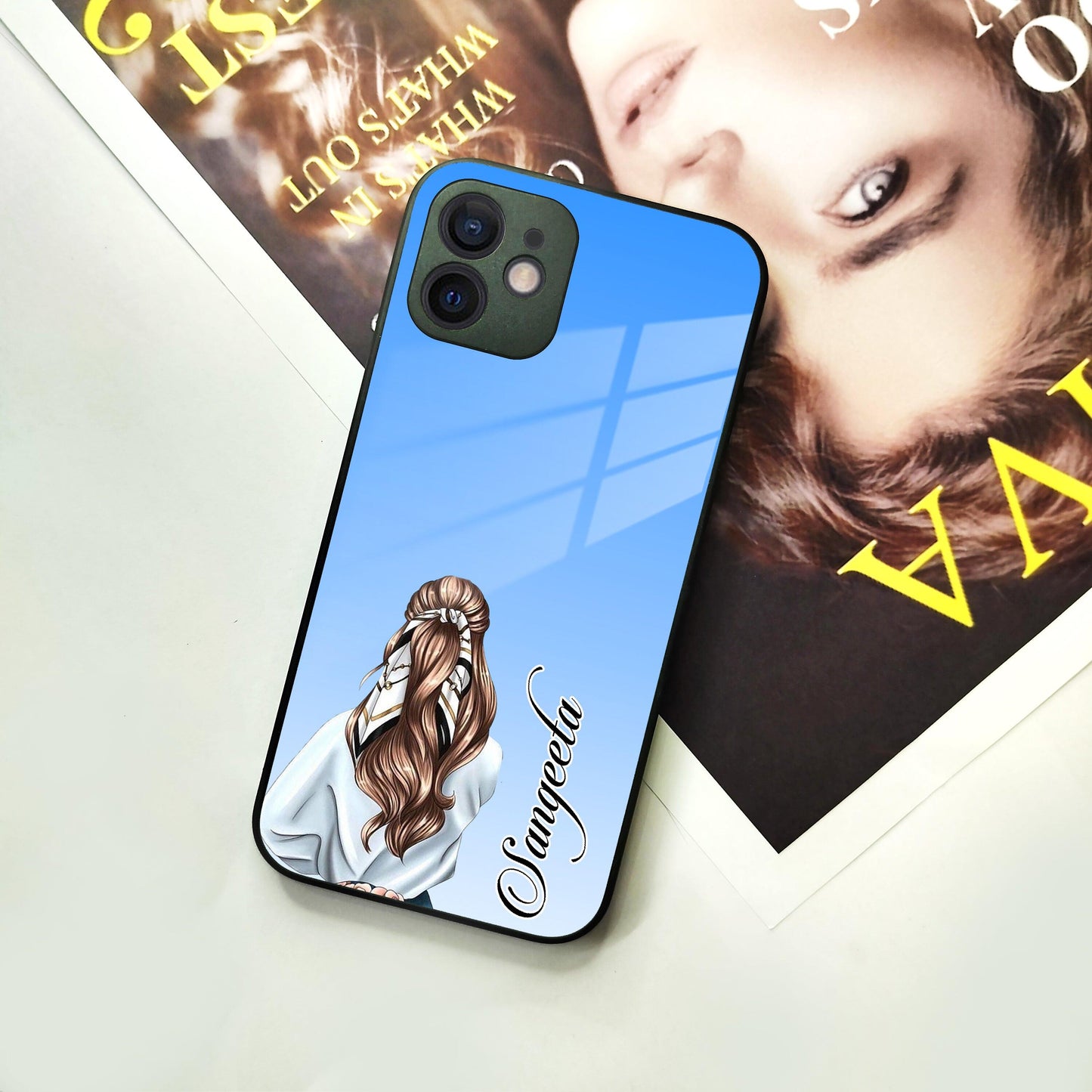 Styles Girl Glass Case For iPhone