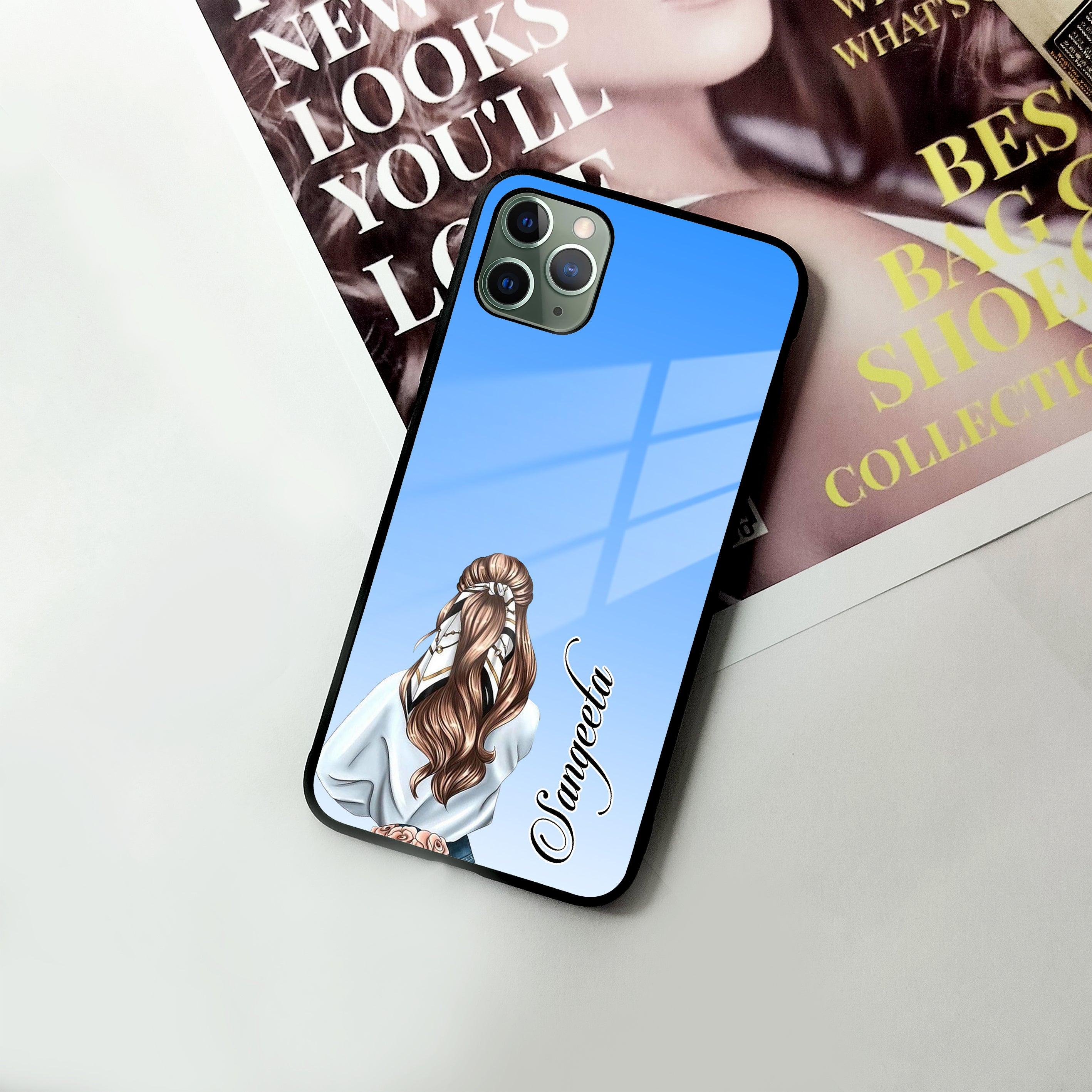 Styles Girl Customize Name Glass Case For iPhone - ShopOnCliQ
