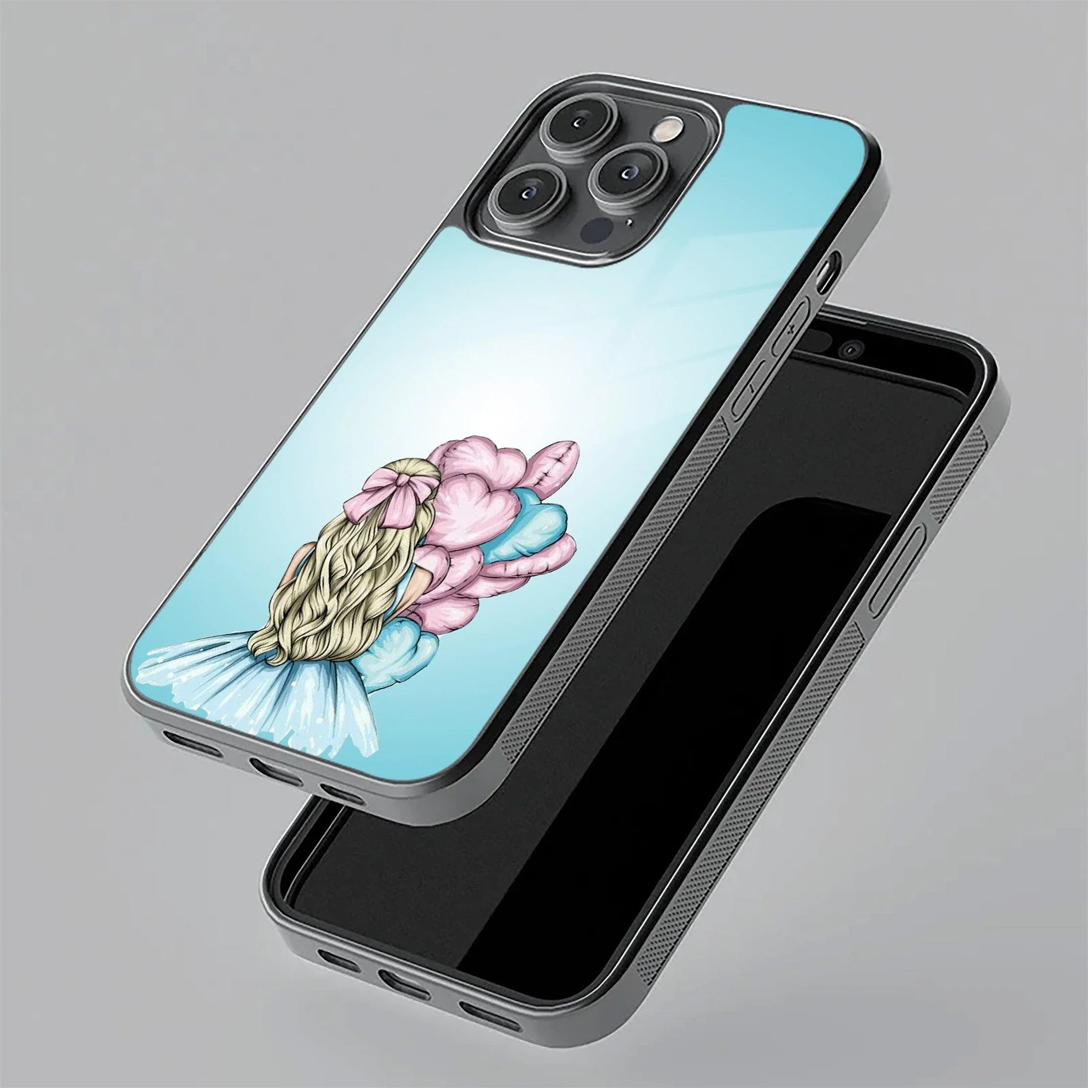 Styles Girl With Balloon Glass Case For Realme/Narzo - ShopOnCliQ