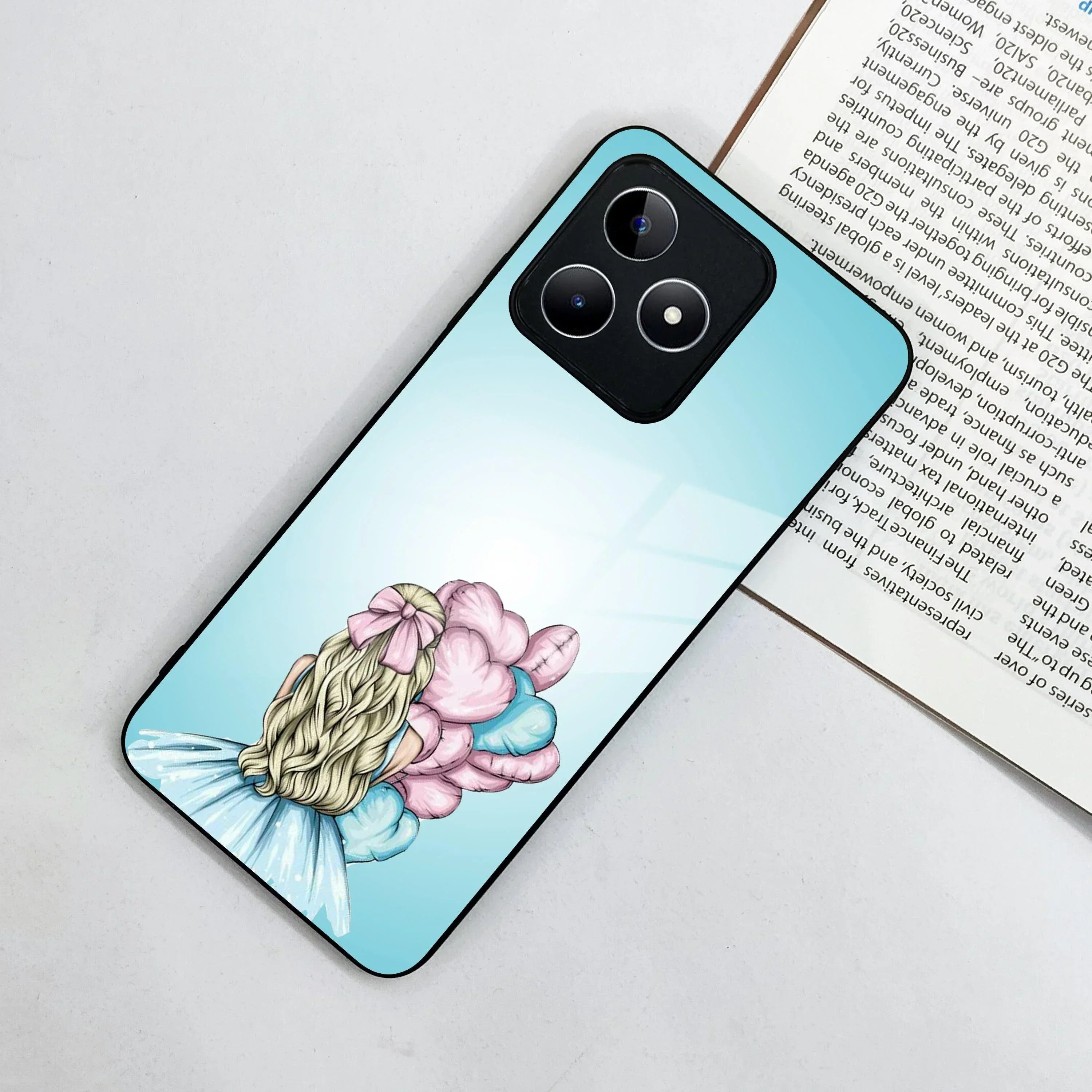 Styles Girl With Balloon Glass Case For Realme/Narzo - ShopOnCliQ