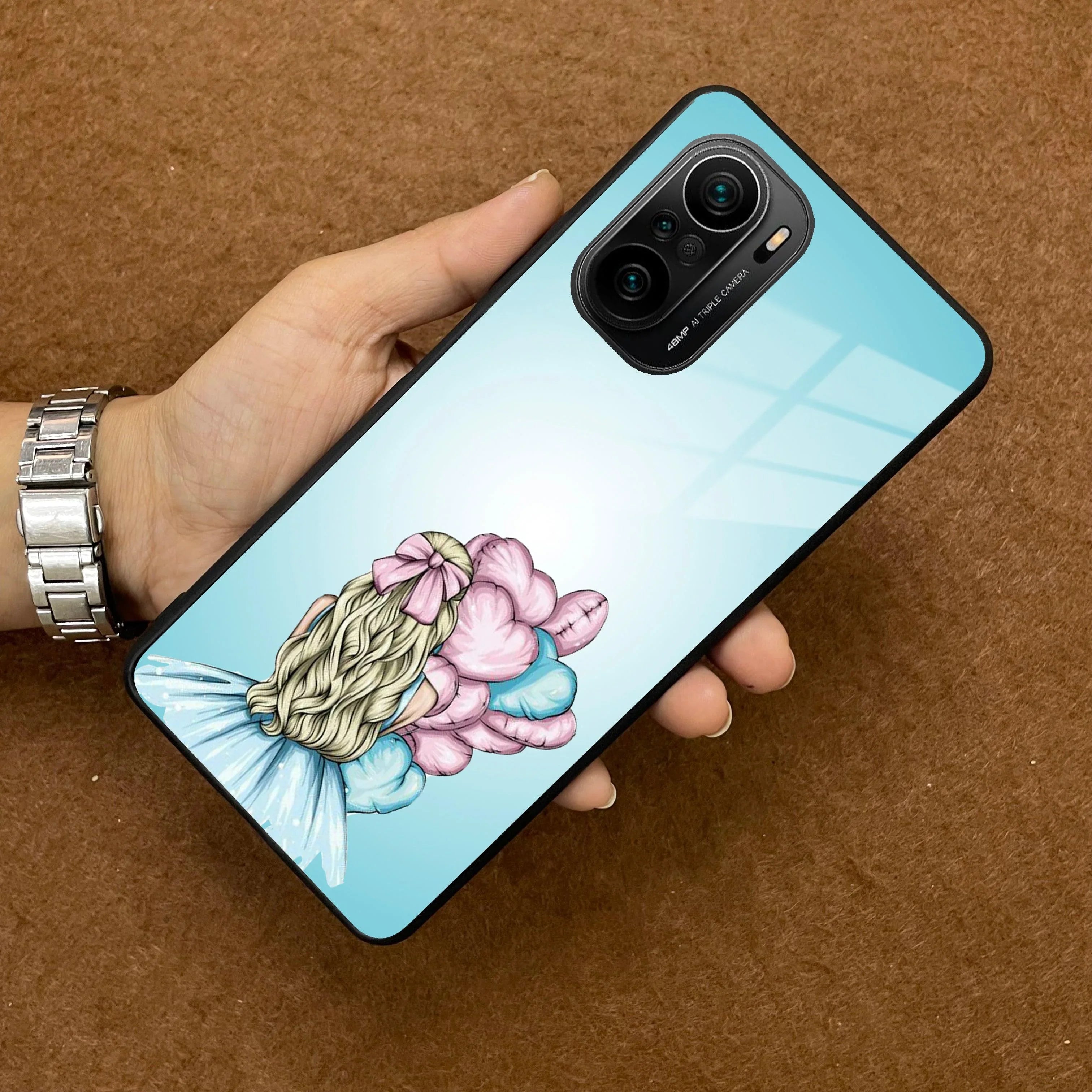 Styles Girl With Balloon Glass Case For Redmi/Xiaomi - ShopOnCliQ
