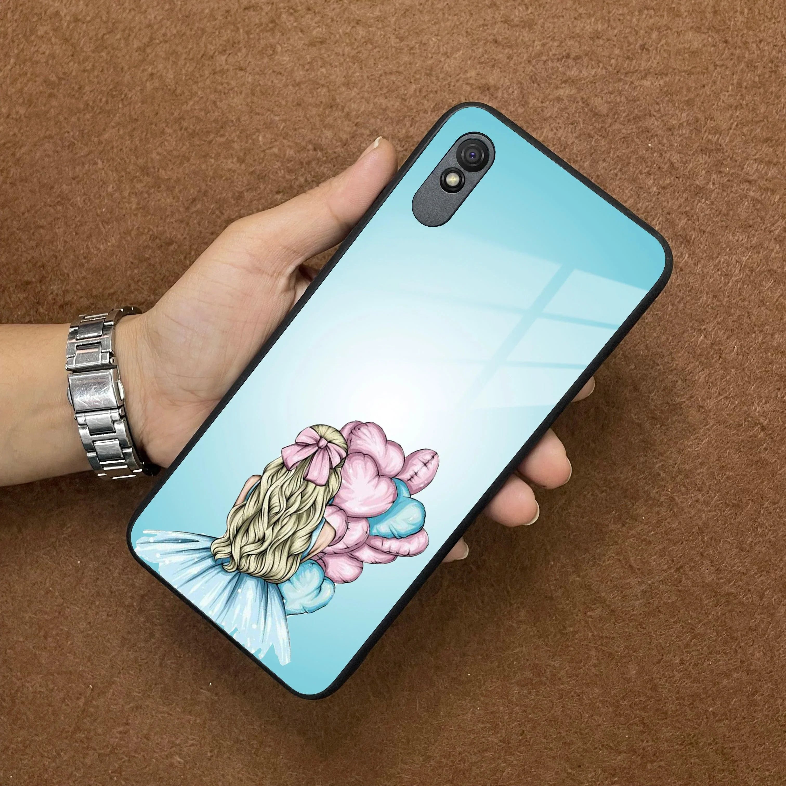 Styles Girl With Balloon Glass Case For Redmi/Xiaomi - ShopOnCliQ
