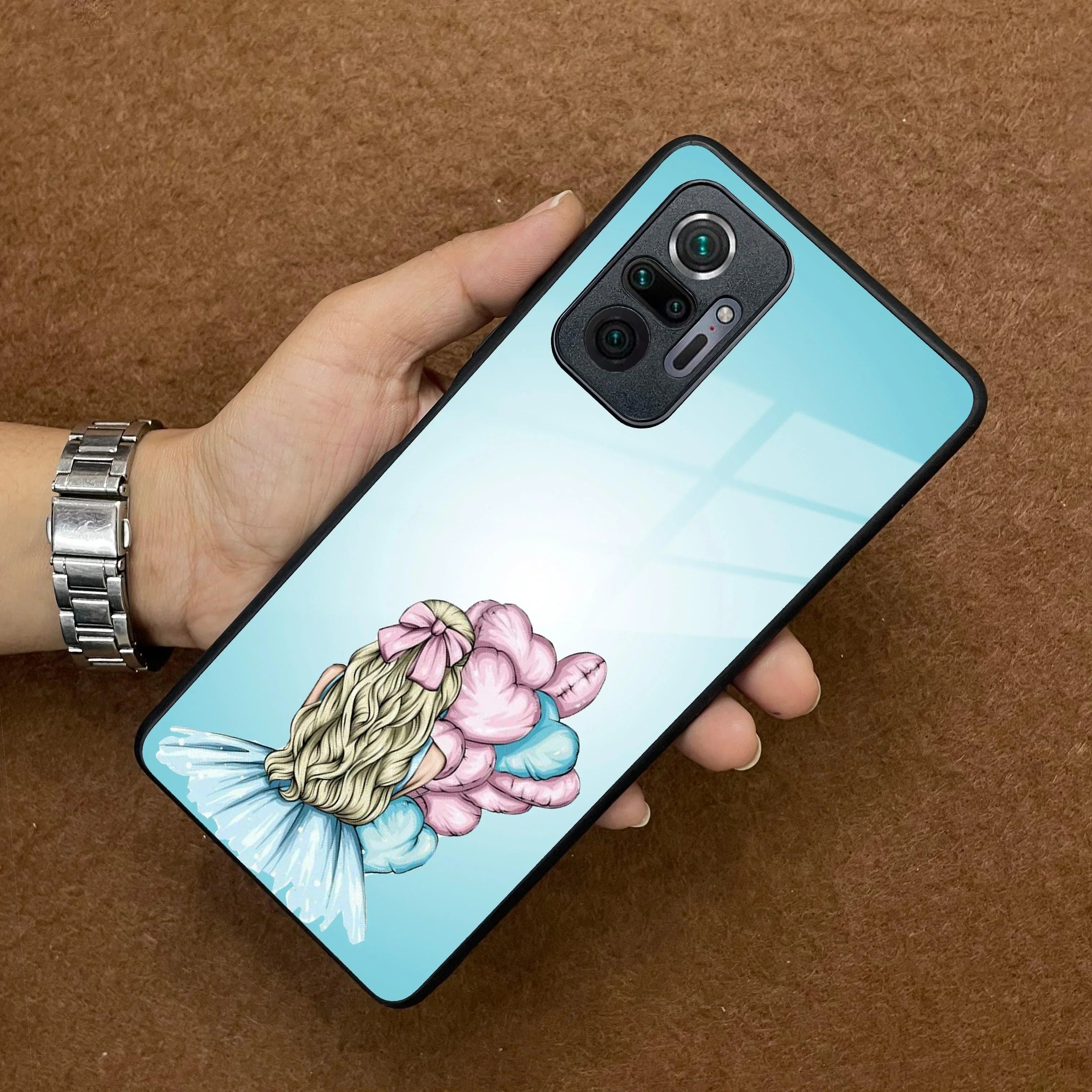Styles Girl With Balloon Glass Case For Redmi/Xiaomi - ShopOnCliQ