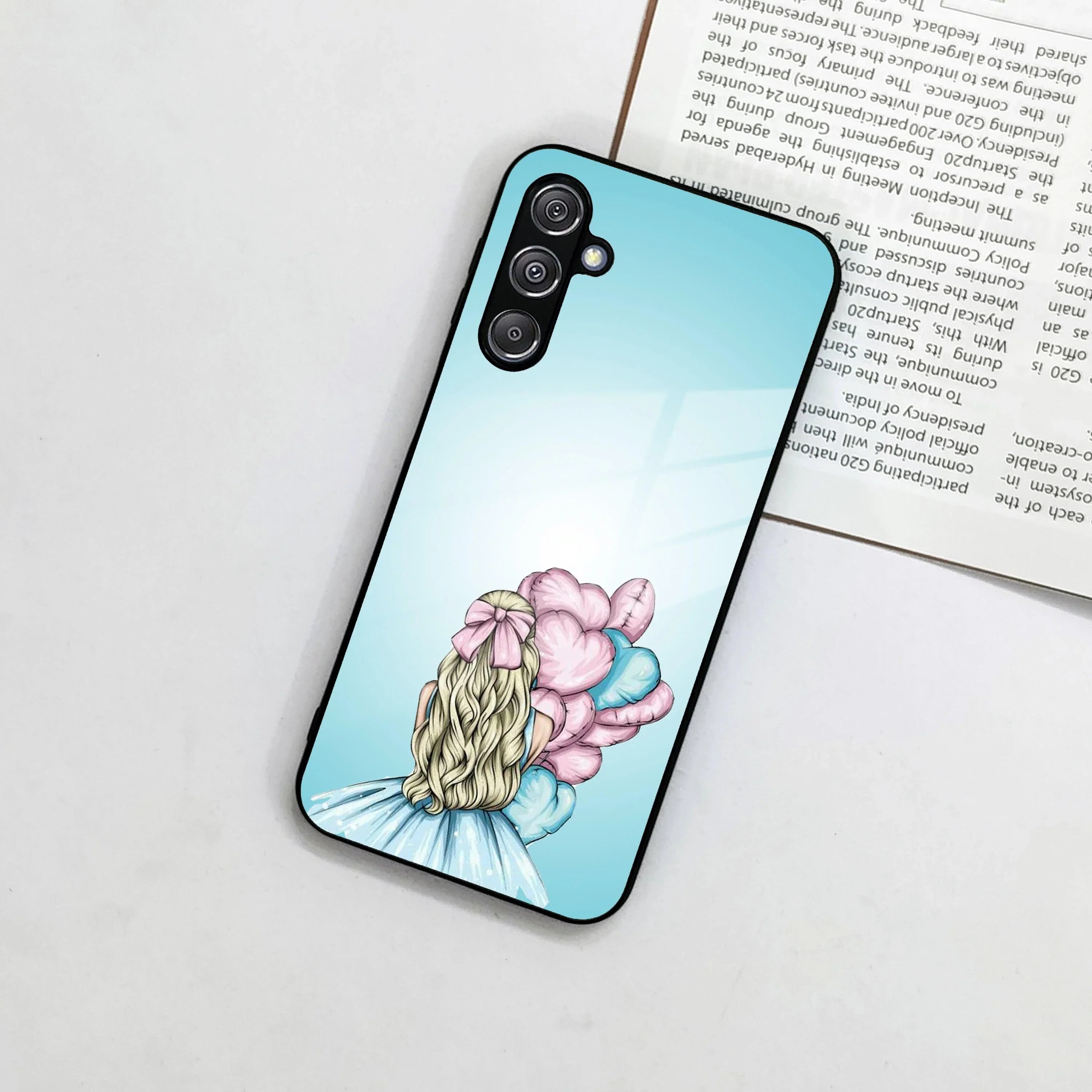 Styles Girl With Balloon Glass Case For Samsung - ShopOnCliQ