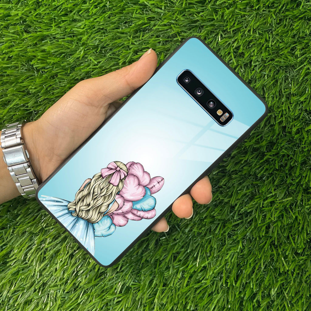Styles Girl With Balloon Glass Case For Samsung - ShopOnCliQ