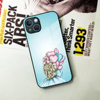 Styles Girl With Balloon Glass Case For iPhone - ShopOnCliQ
