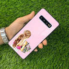 Styles Girl With Flower Glass Case For Samsung - ShopOnCliQ