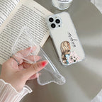Stylish Girl Customize Transparent Silicon Case For iPhone 15 Pro Max