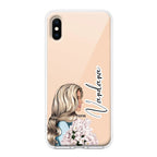 Stylish Girl Customize Anti Yellow Clear Case For iPhone X/Xs