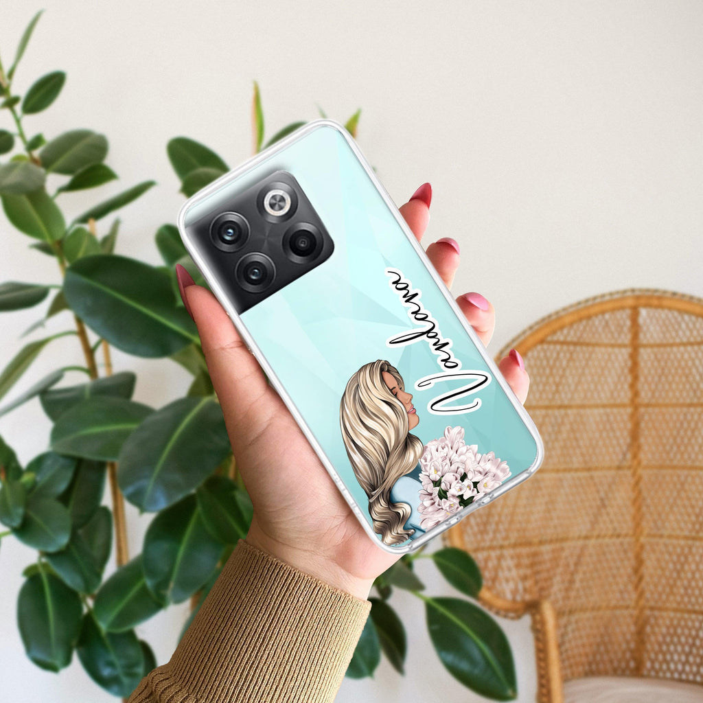 Stylish Girl Customize Anti Yellow Case For OnePlus 10T 5G