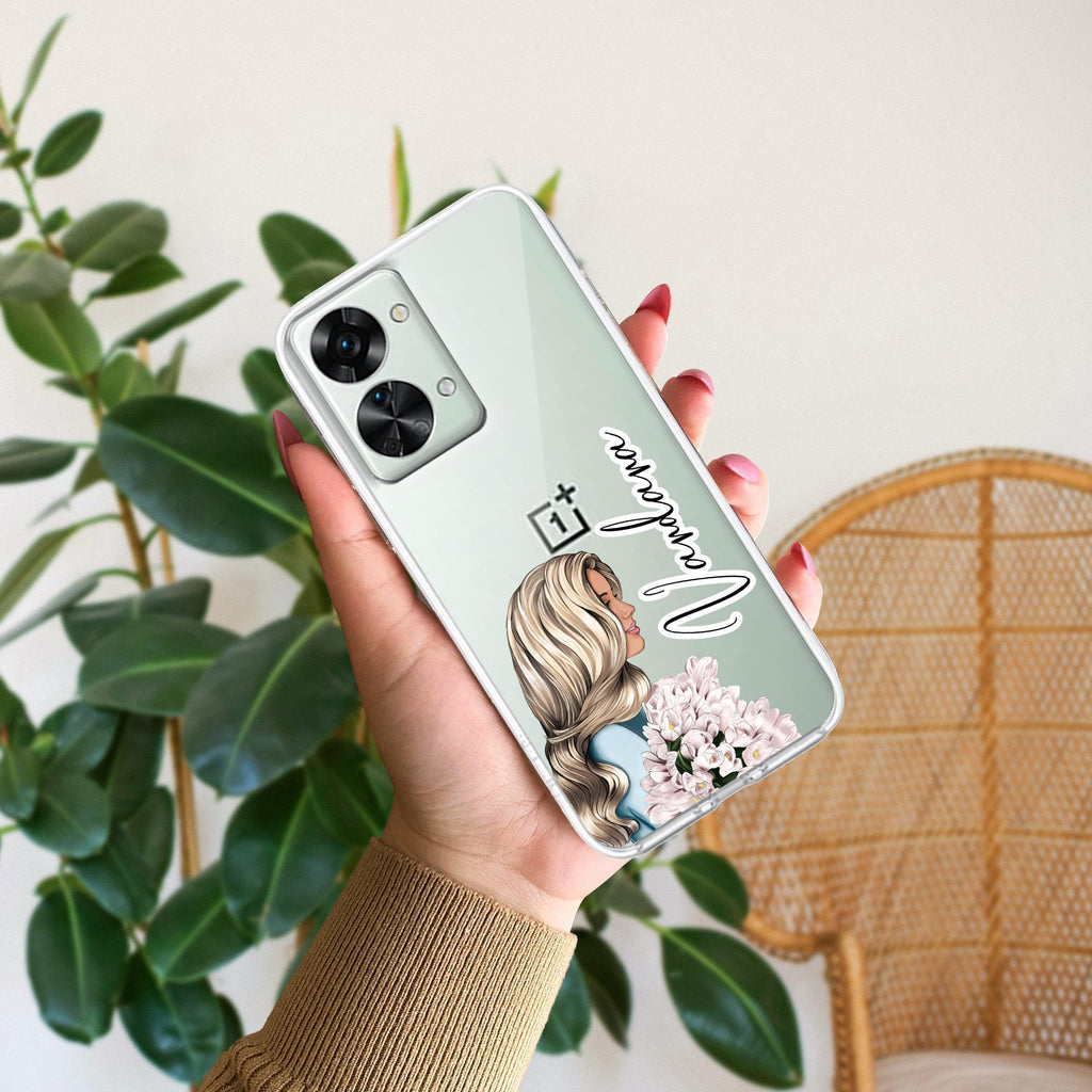Stylish Girl Customize Transparent Silicon Case For OnePlus - ShopOnCliQ